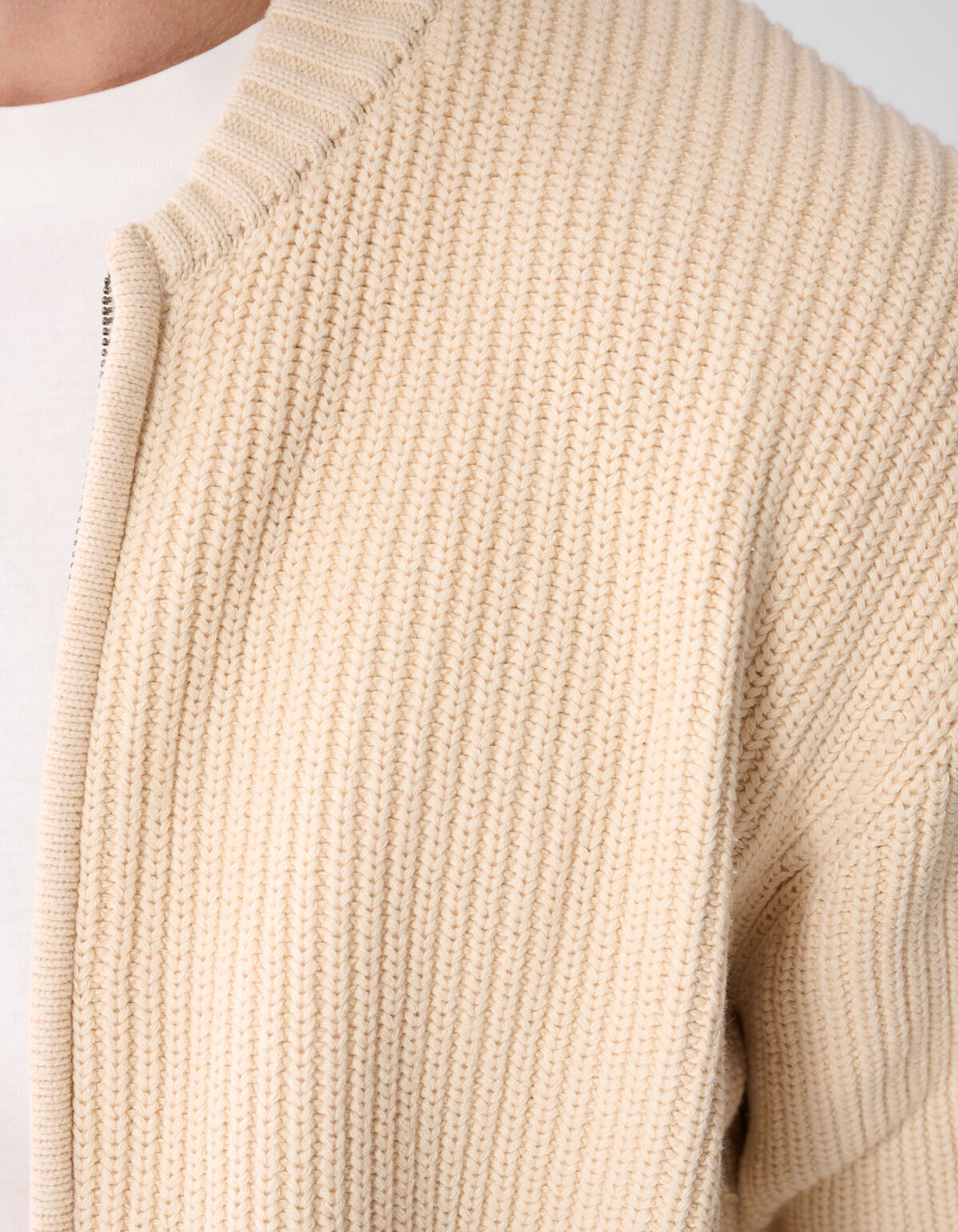 Gebreid Vest Zand SHOEBY MEN