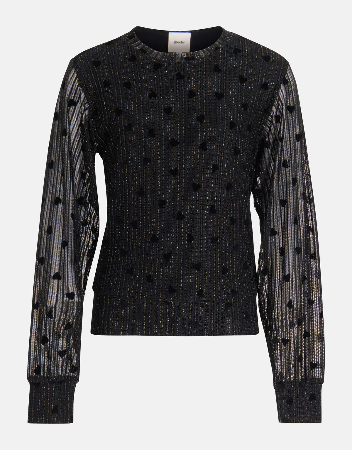 Mesh Top Zwart SHOEBY GIRLS