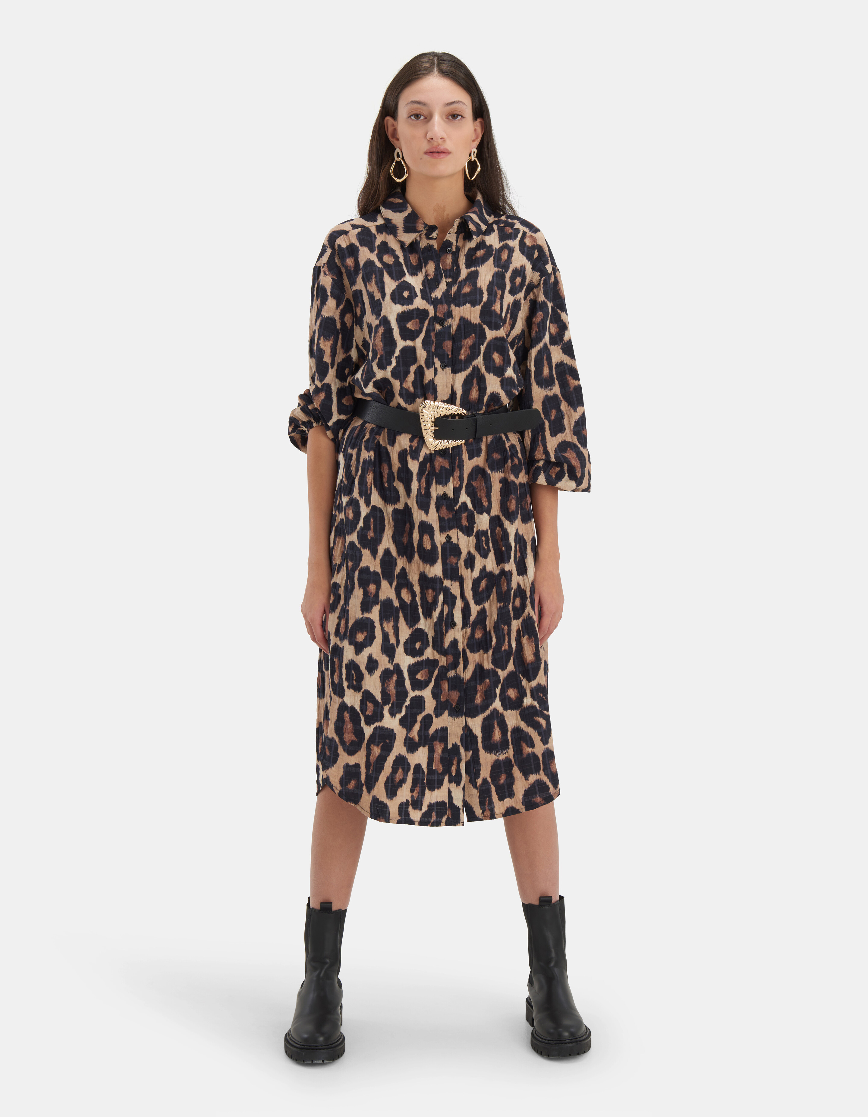 Mevrouw Afstudeeralbum Oraal Leopard Long Jurk | Shoeby