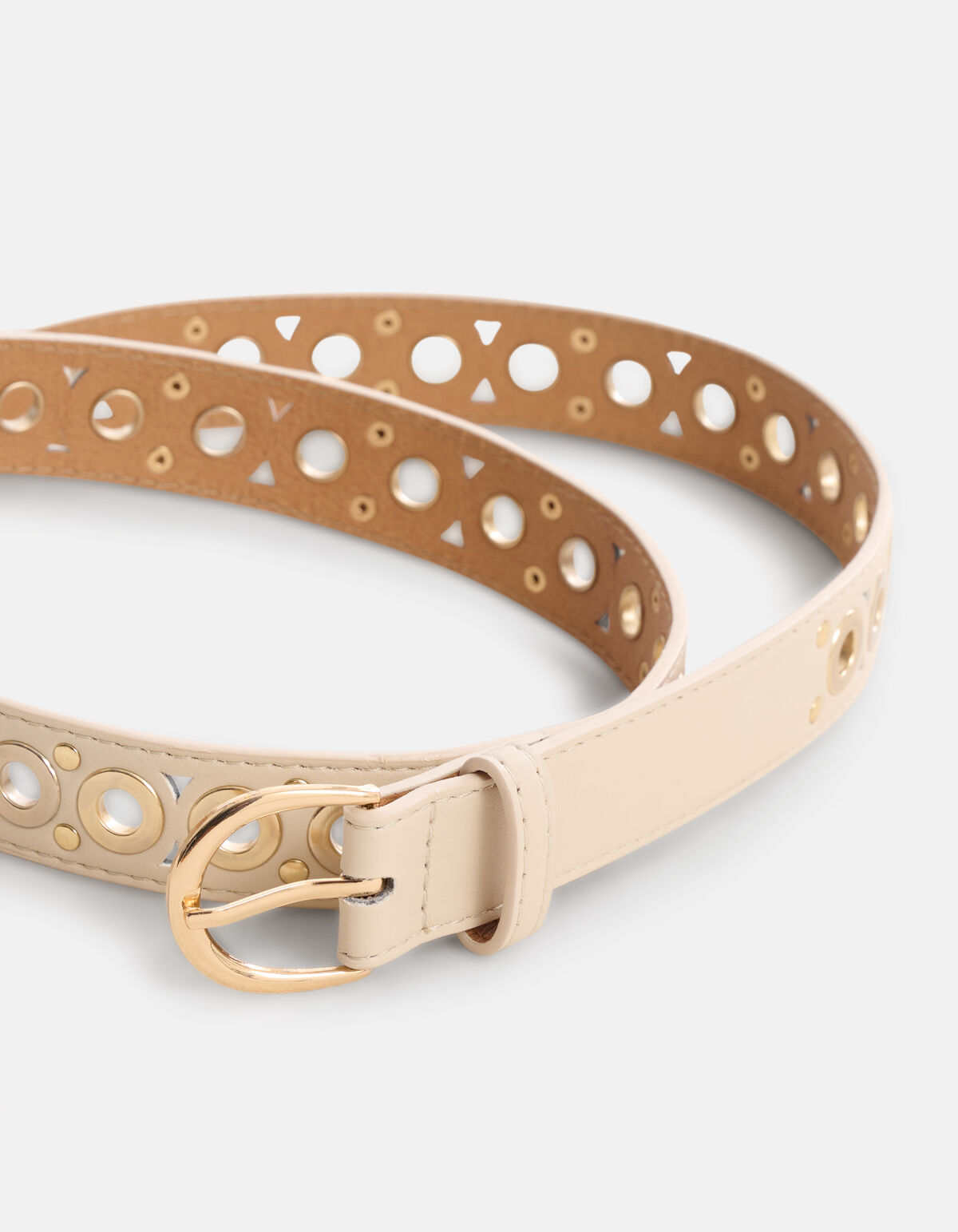 Eyelet Riem Gebroken Wit SHOEBY ACCESSOIRES