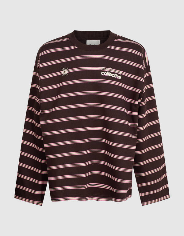 Oversized Gestreepte Sweater Bruin SHOEBY GIRLS