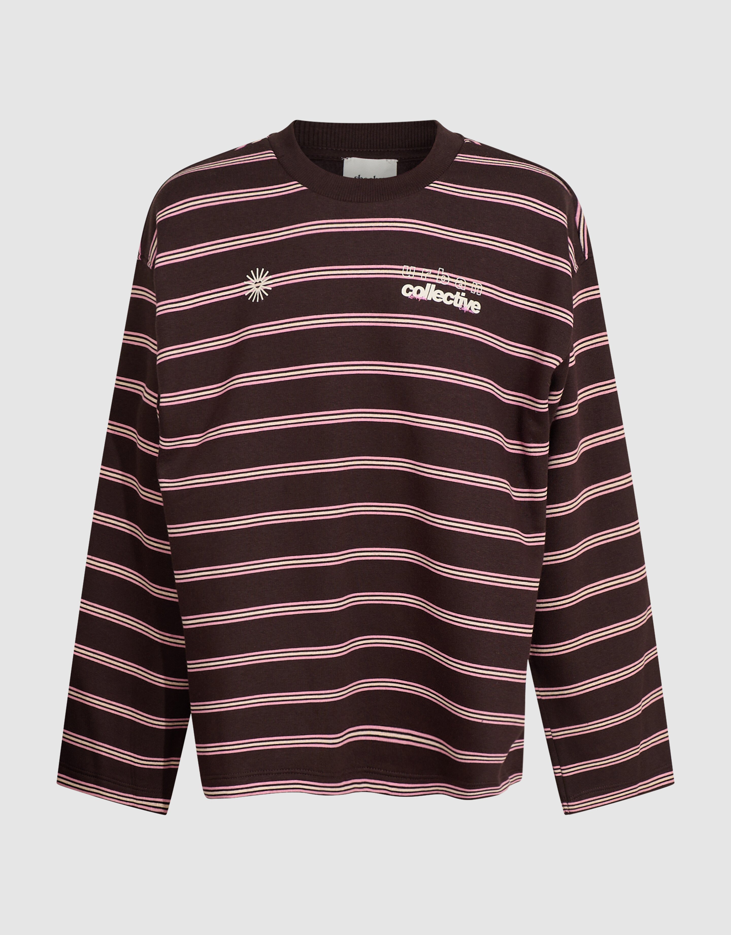 Oversized Gestreepte Sweater Bruin SHOEBY GIRLS
