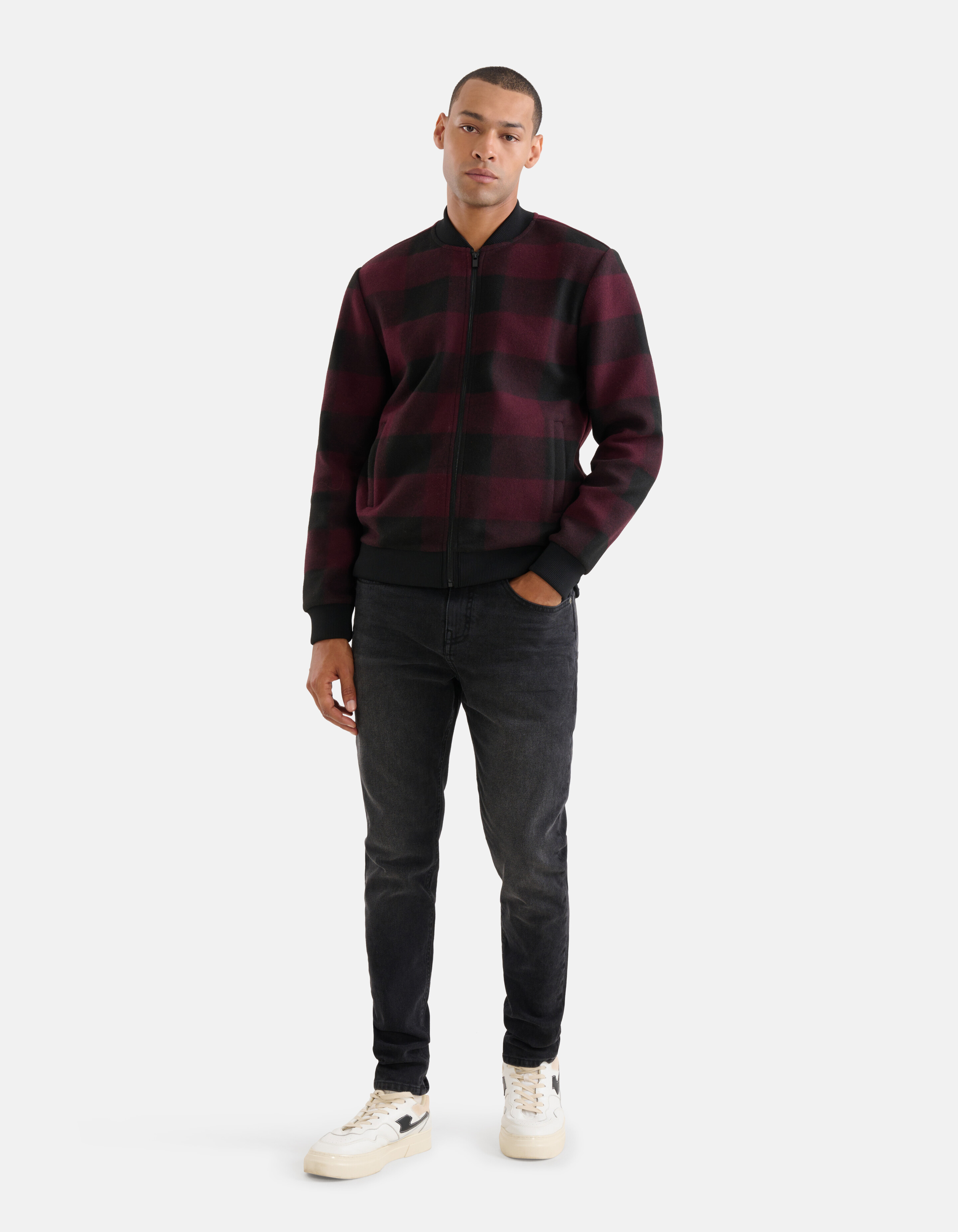 Ruiten Bomber Jack Bordeaux SHOEBY MEN
