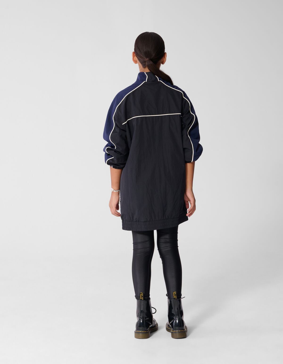 Relaxed Fit Tech Jurk Donkerblauw/Zwart SHOEBY GIRLS