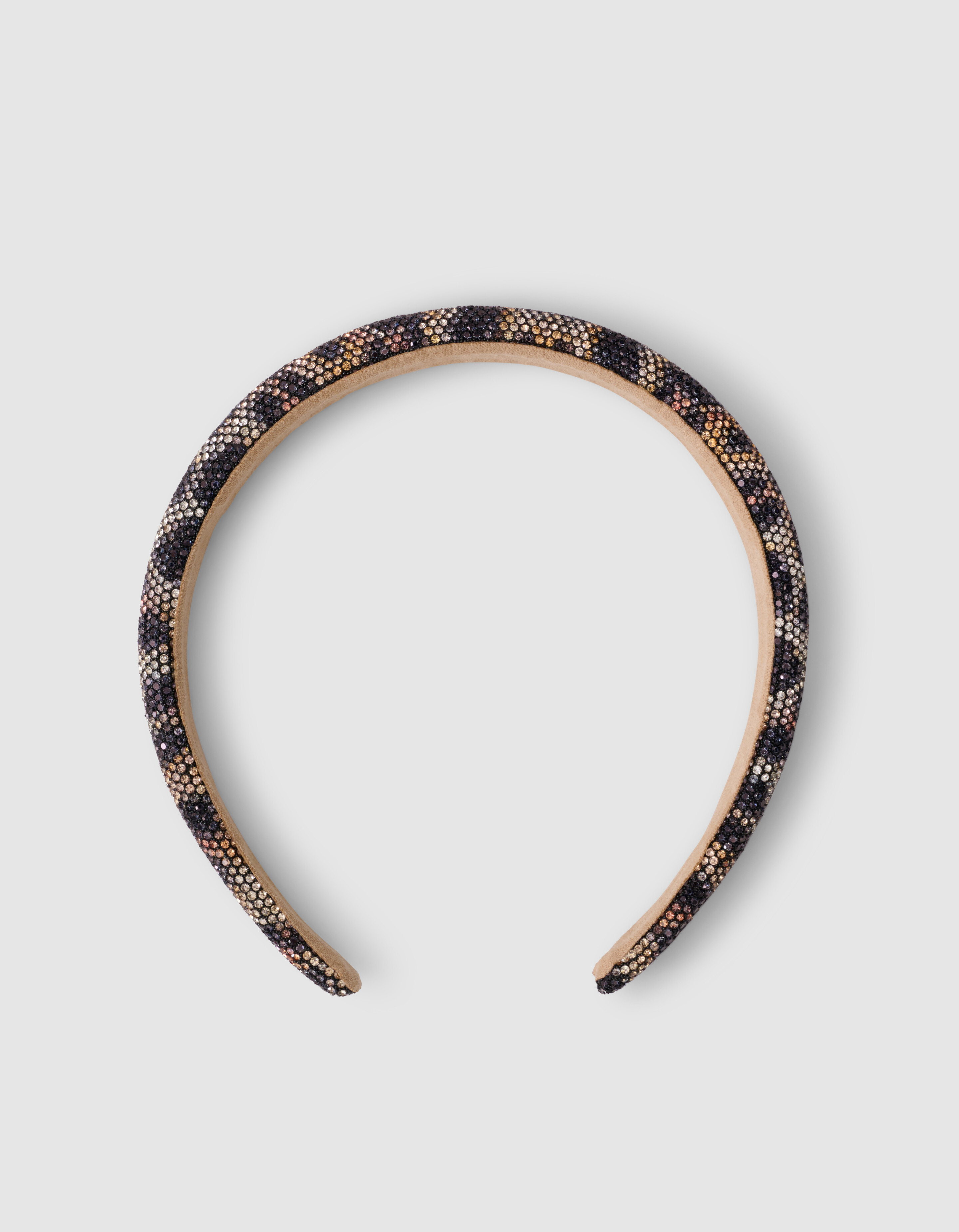 Strass Leopard Haarband Bruin SHOEBY ACCESSOIRES