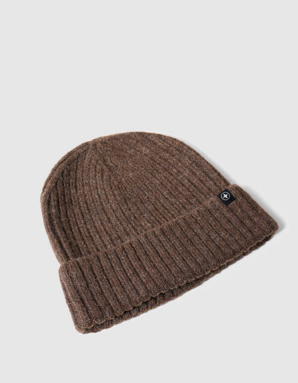 Rib Beanie Donkerbruin SHOEBY ACCESSOIRES