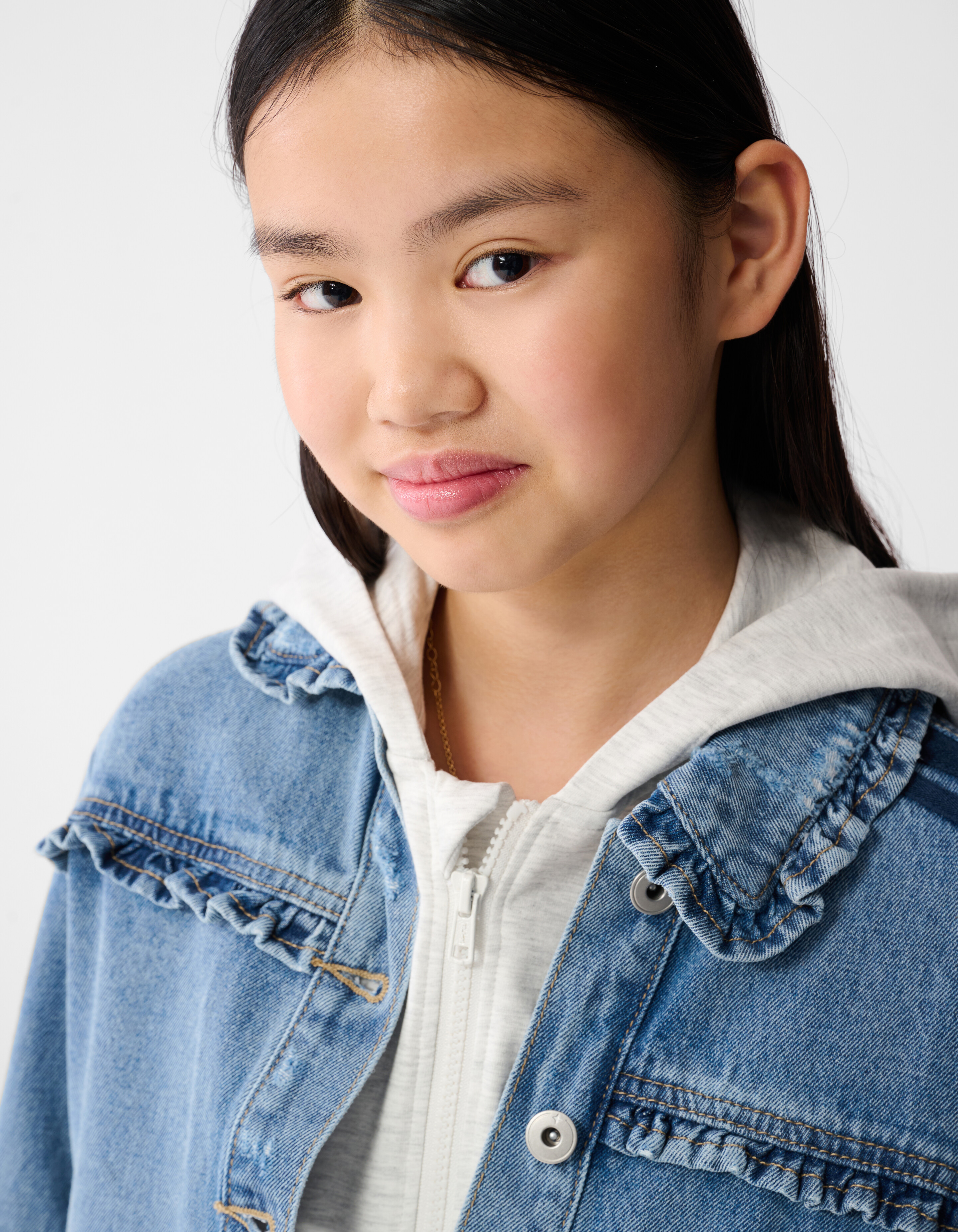 Sporty Denim Jack Blauw SHOEBY GIRLS