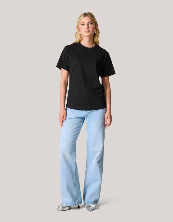 Basis T-shirt Zwart SHOEBY WOMEN