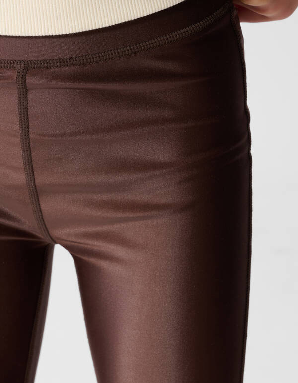 Shiny Legging Donkerbruin SHOEBY GIRLS