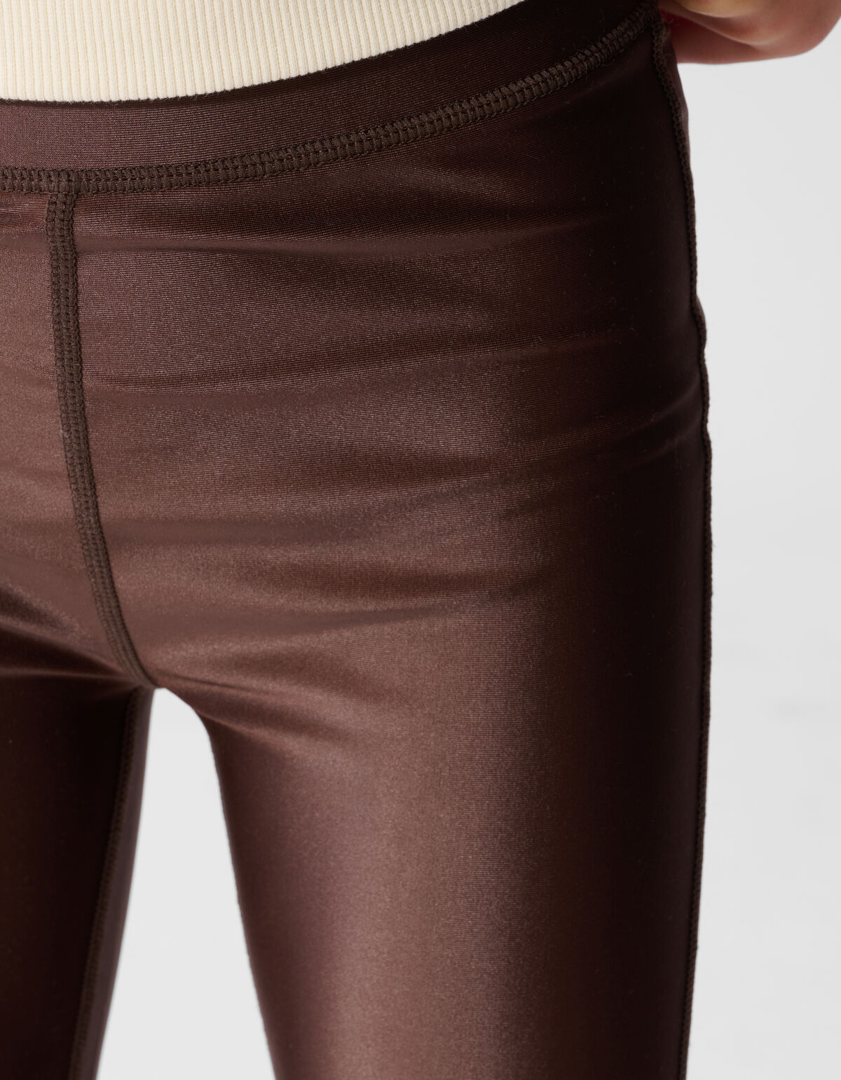 Shiny Legging Donkerbruin SHOEBY GIRLS