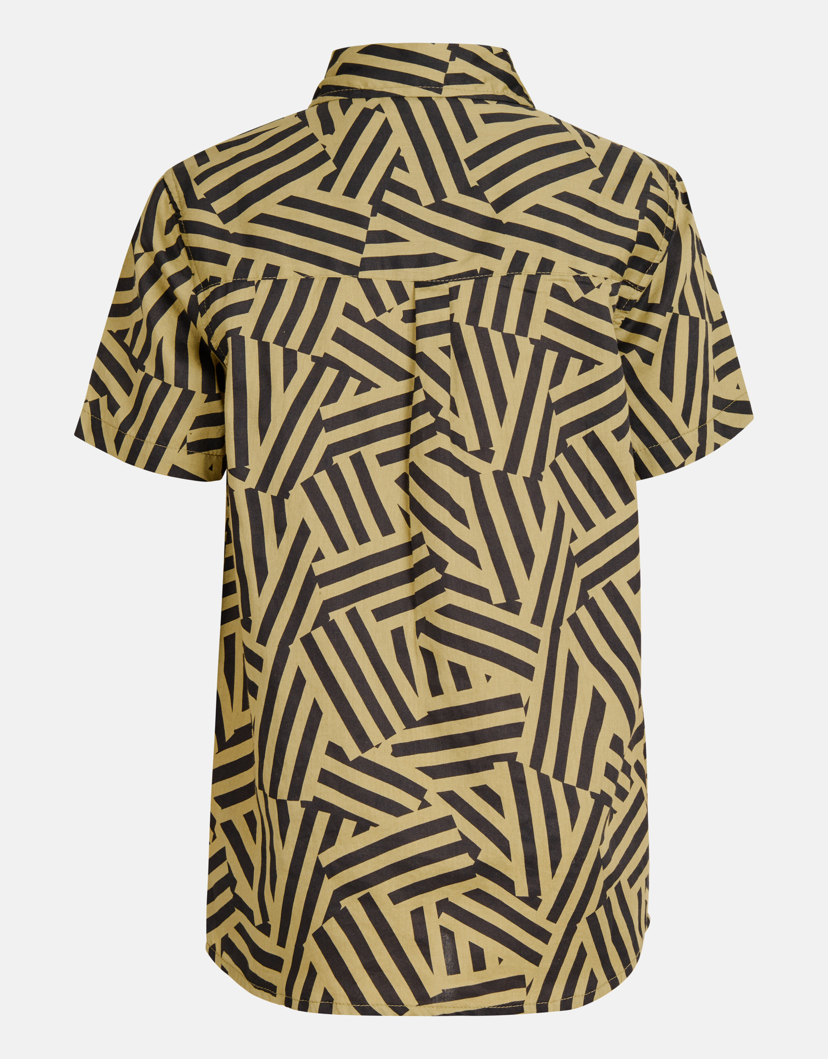 Geometrisch Overhemd Zand SHOEBY BOYS
