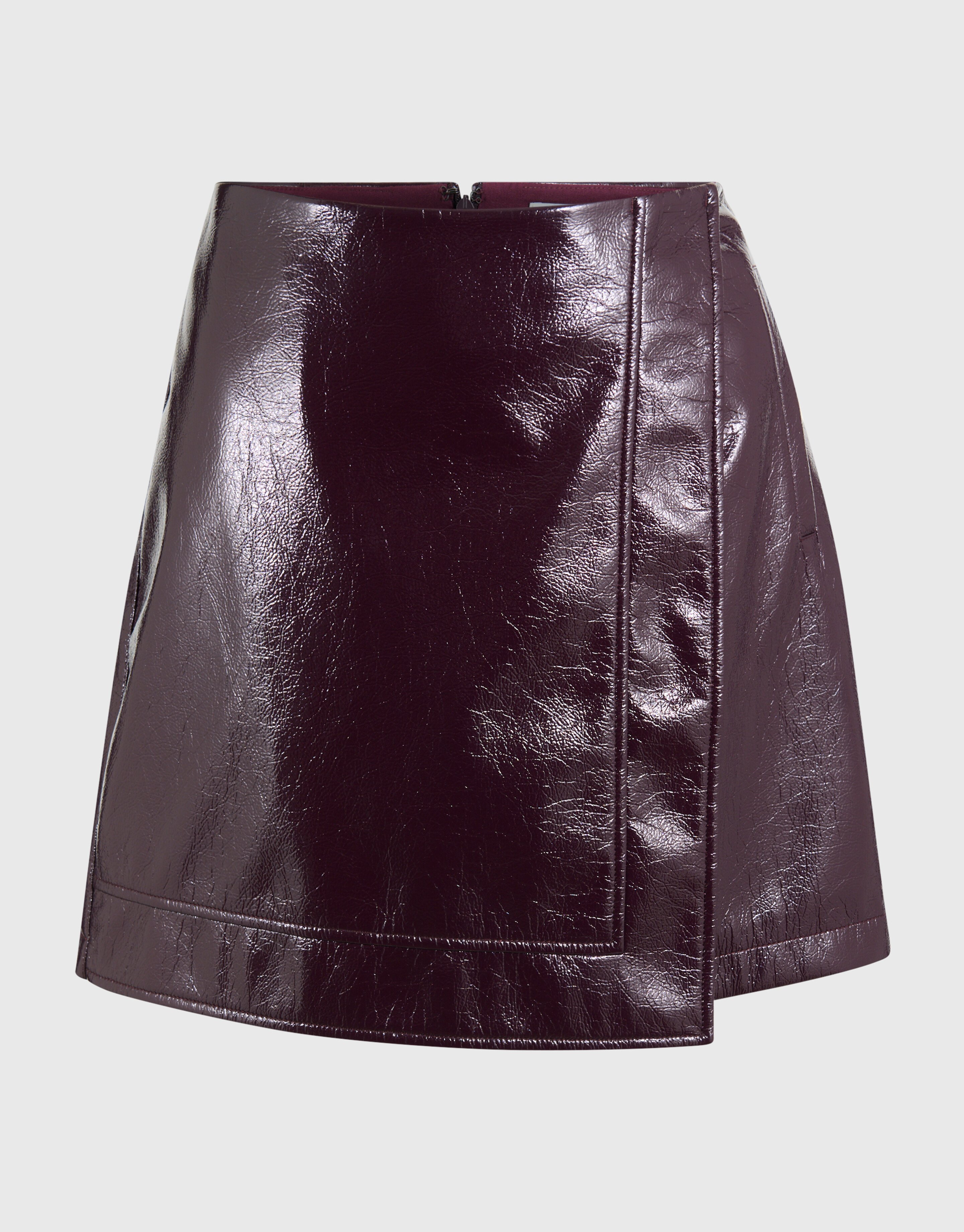 Lak Mini Rok Donkerrood SHOEBY WOMEN