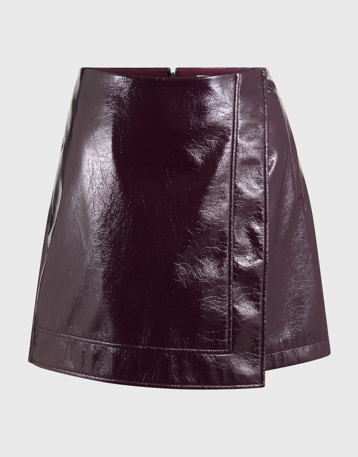 Lak Mini Rok Donkerrood SHOEBY WOMEN