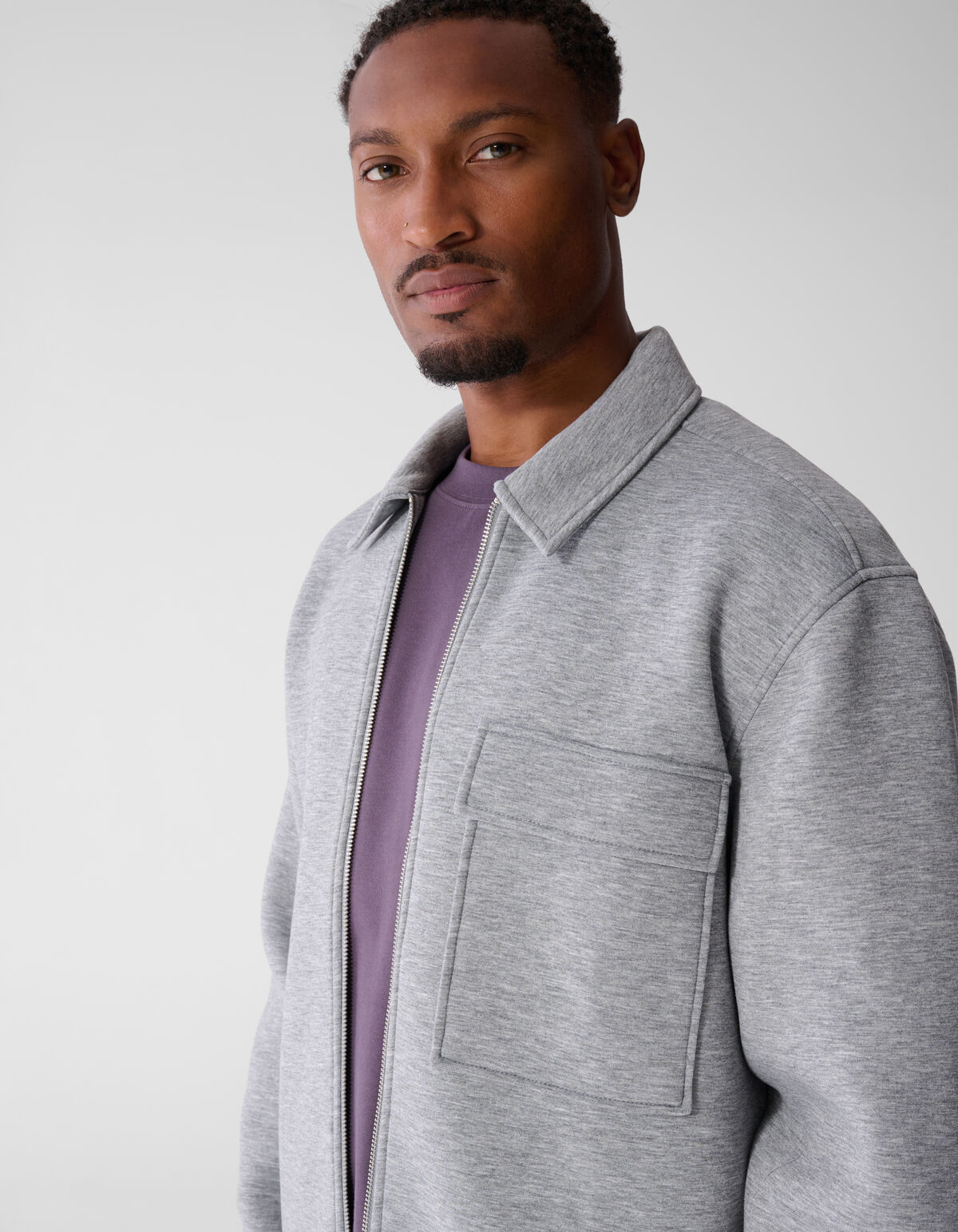 Scuba Overshirt Lichtgrijs SHOEBY MEN