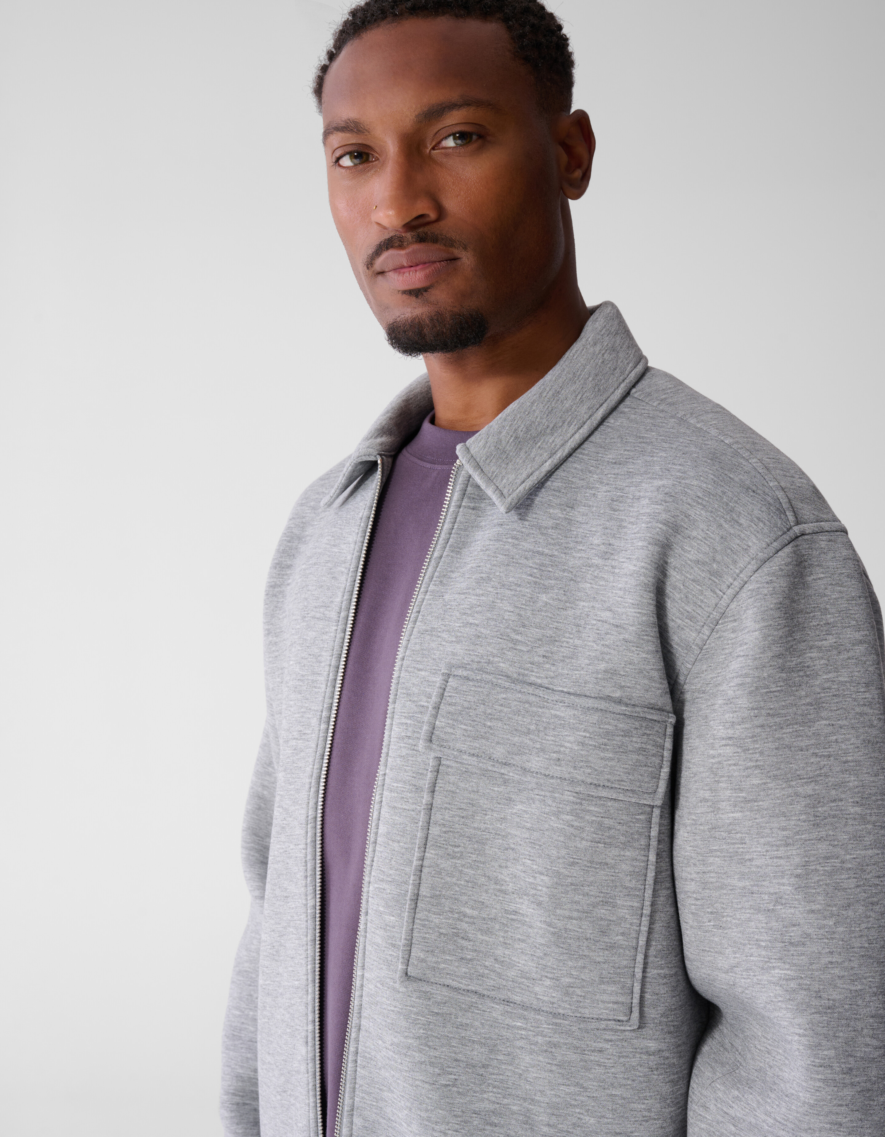 Scuba Overshirt Lichtgrijs SHOEBY MEN