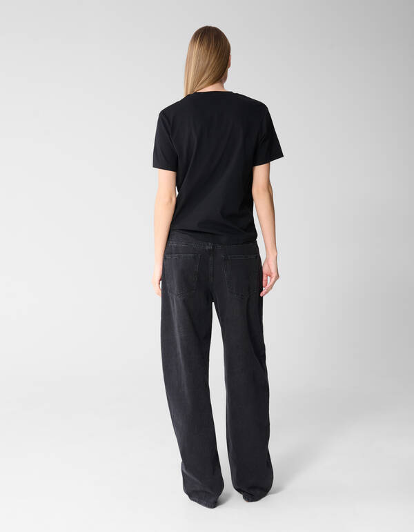 Basis T-shirt Zwart SHOEBY WOMEN