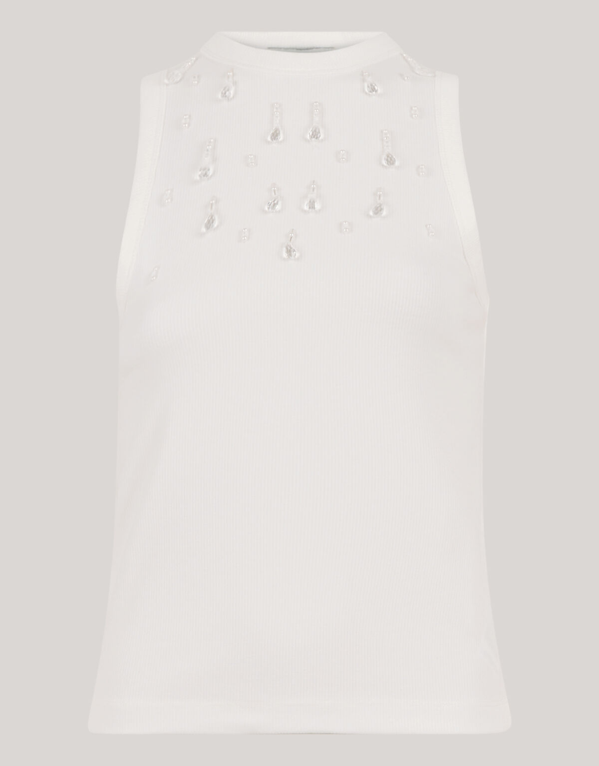Embellished Singlet Wit SHOEBY WOMEN