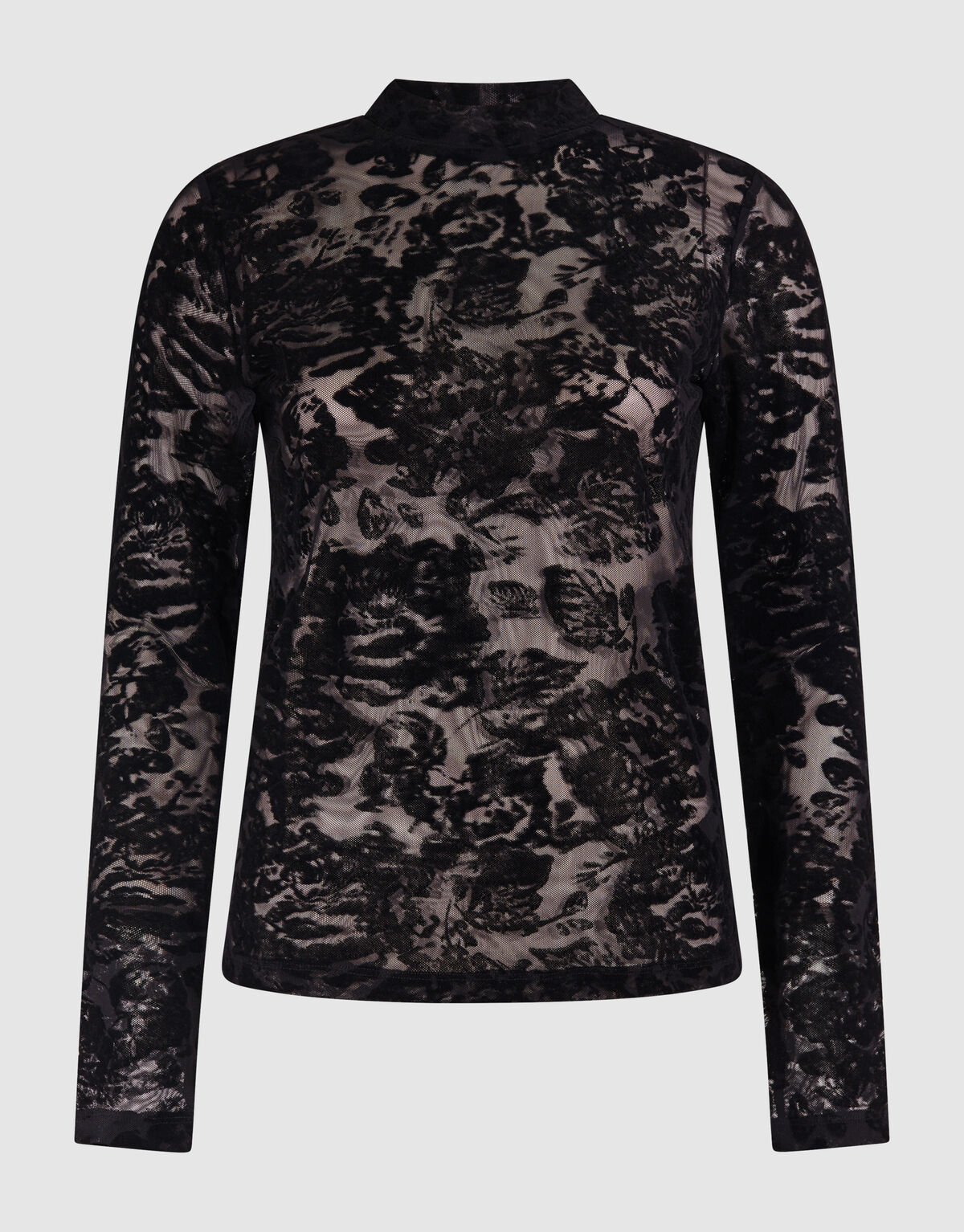 Roses Mesh Top Zwart SHOEBY WOMEN
