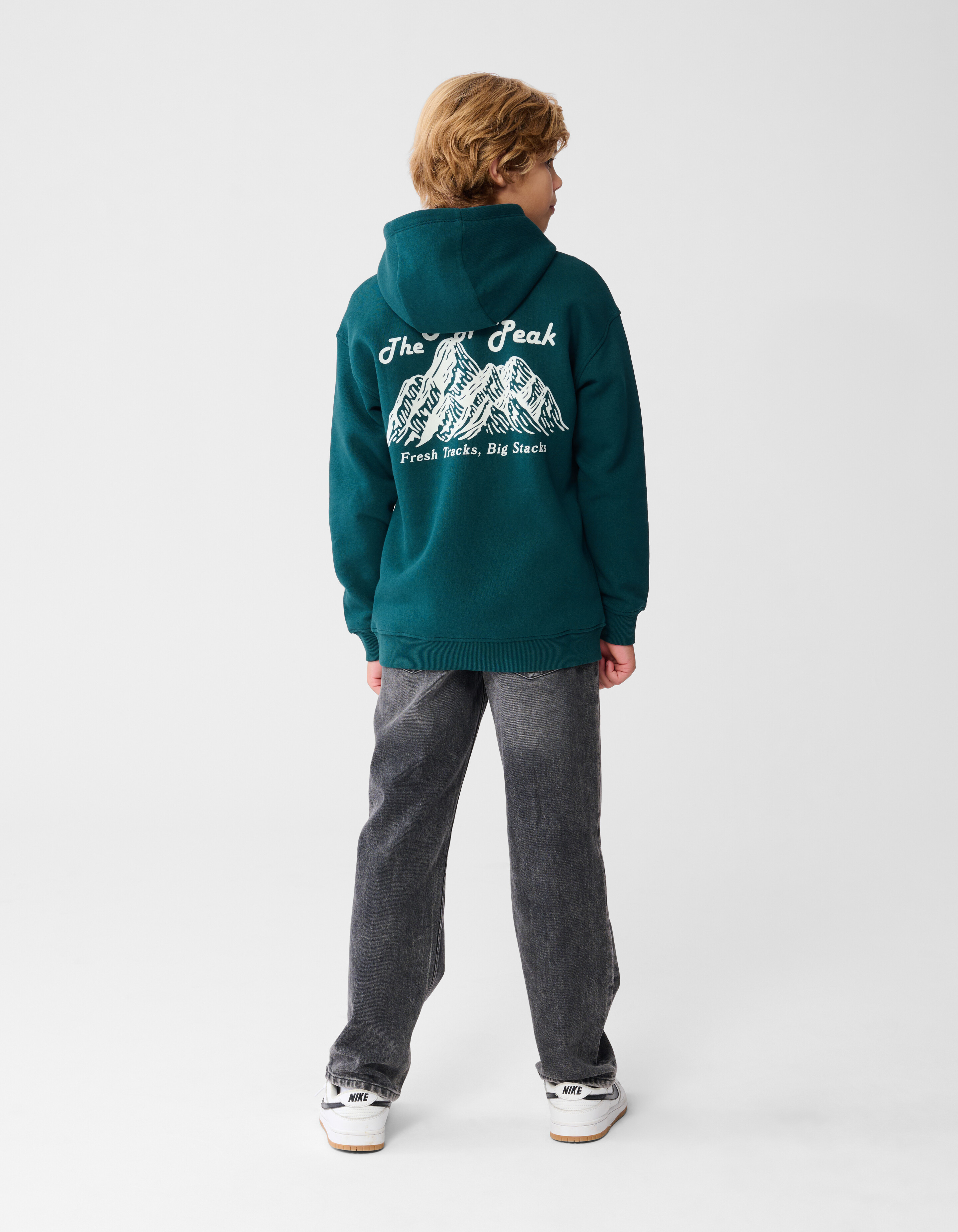 Hype Artwork Hoodie Donkergroen SHOEBY BOYS