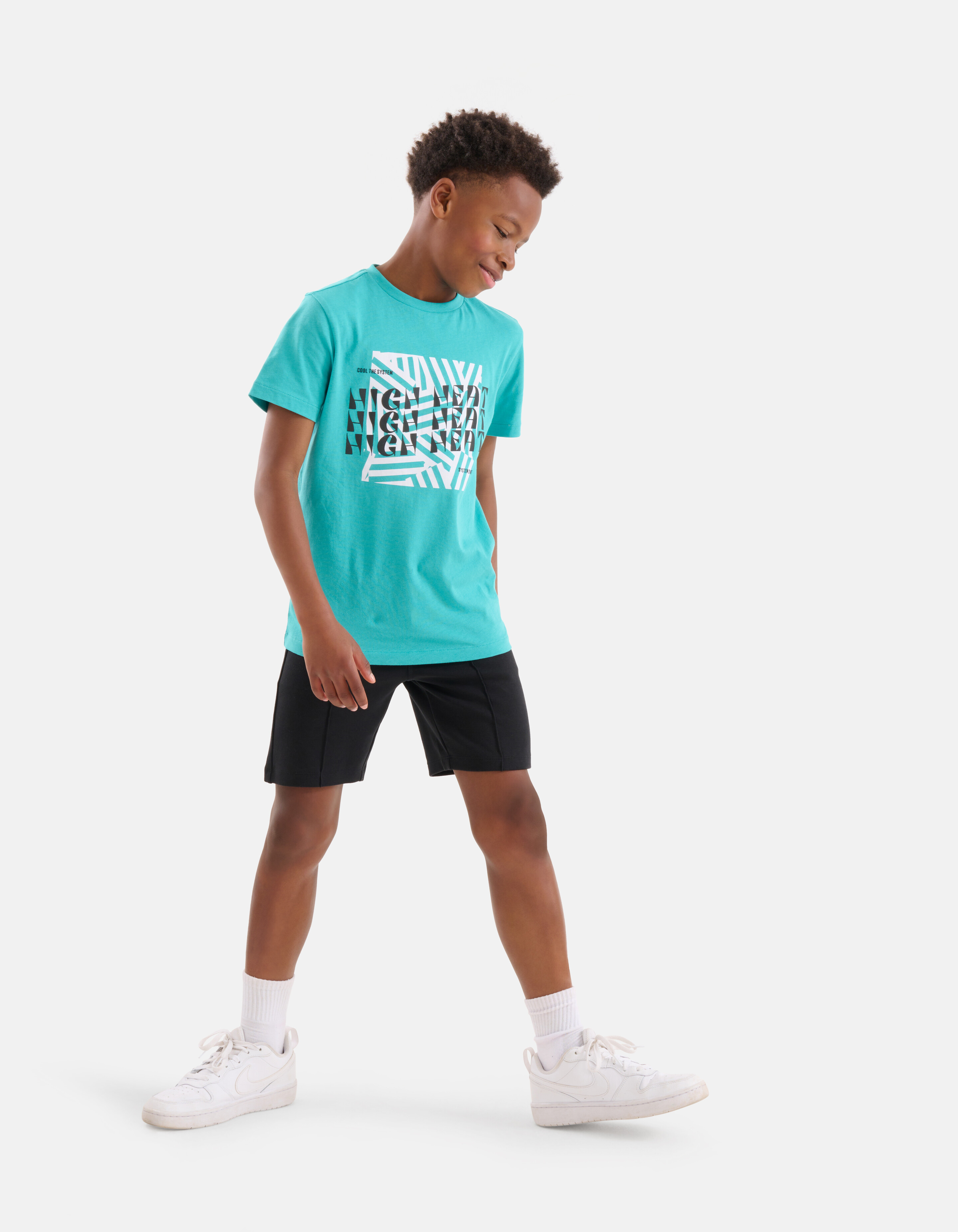 Print T-shirt Blauw SHOEBY BOYS