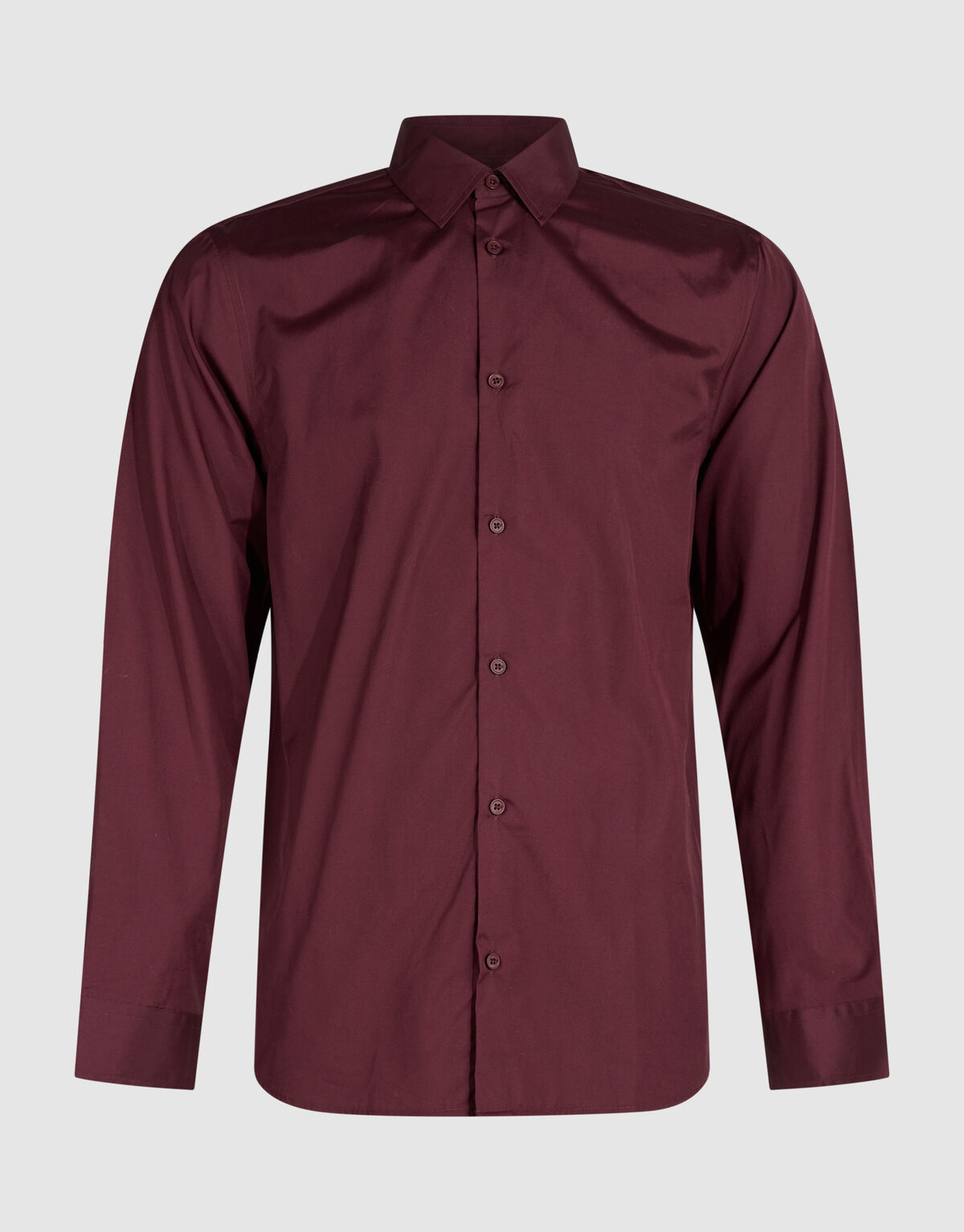 Basis Overhemd Donkerrood SHOEBY MEN