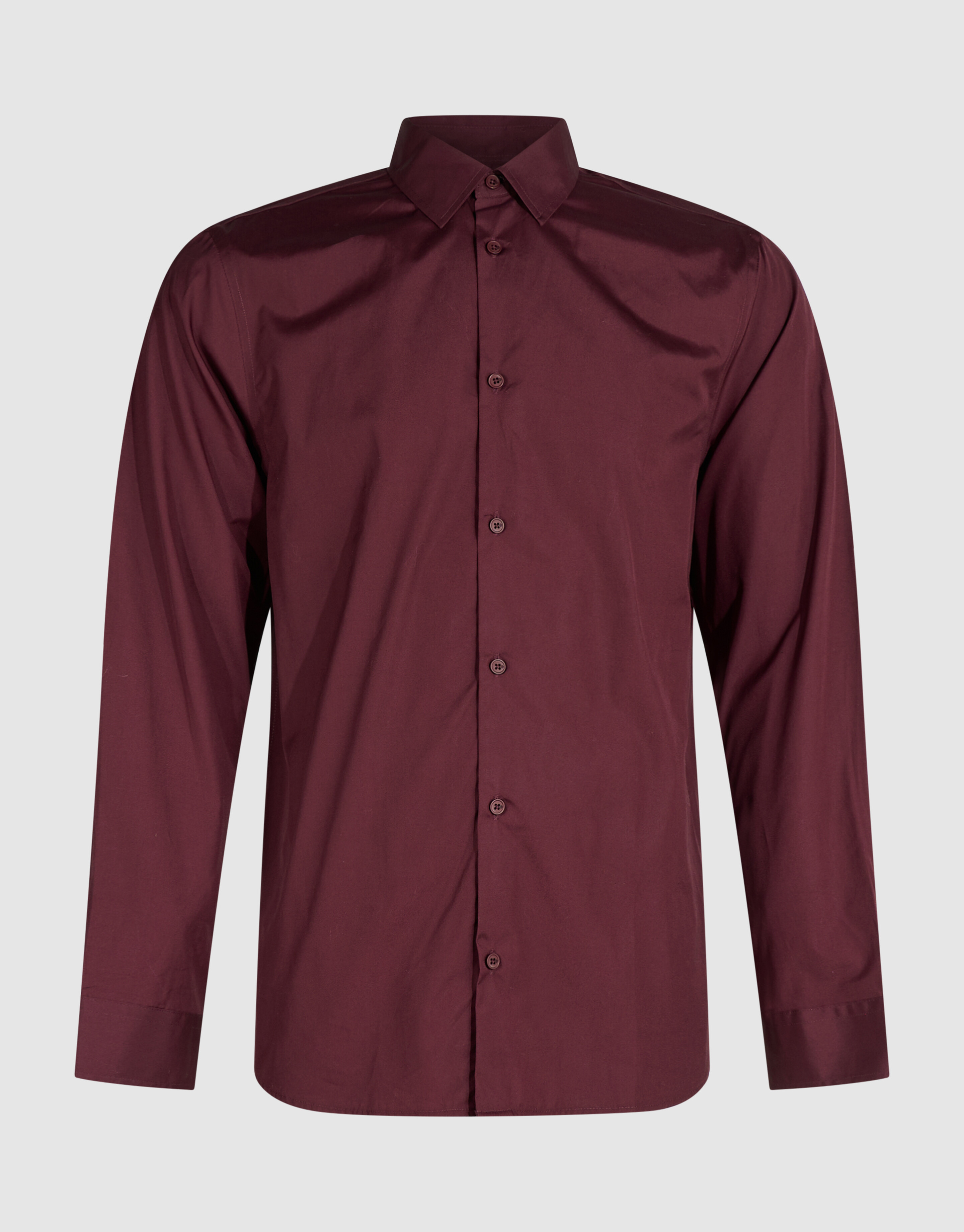 Basis Overhemd Donkerrood SHOEBY MEN