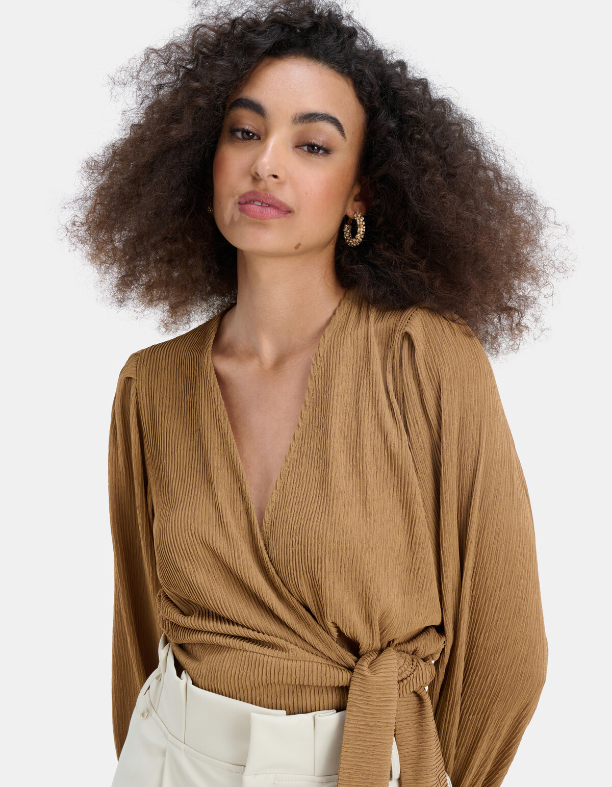 Fancy Crinkle Wrap Top EKSEPT