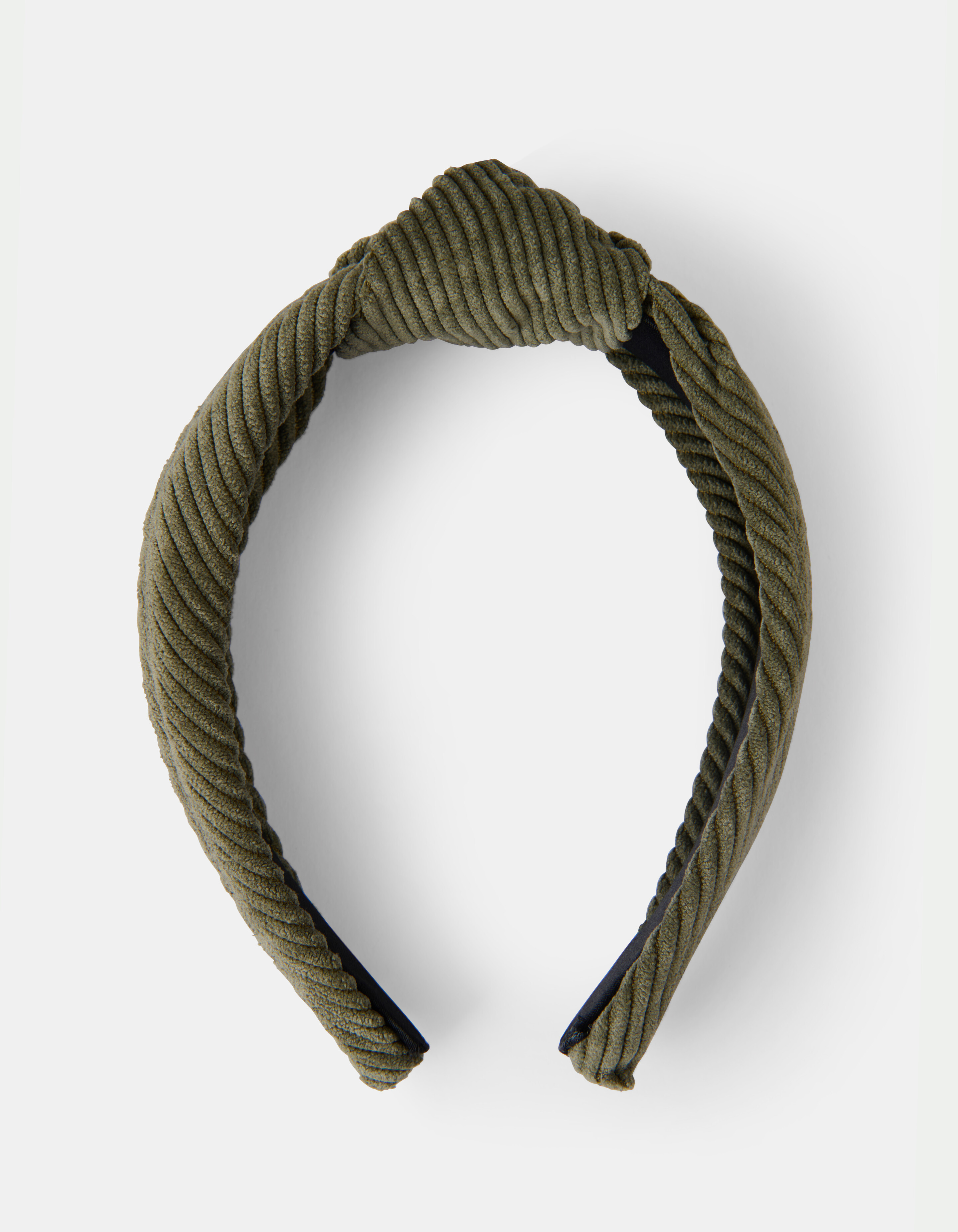 Rib Knot Haarband Donkergroen SHOEBY ACCESSOIRES