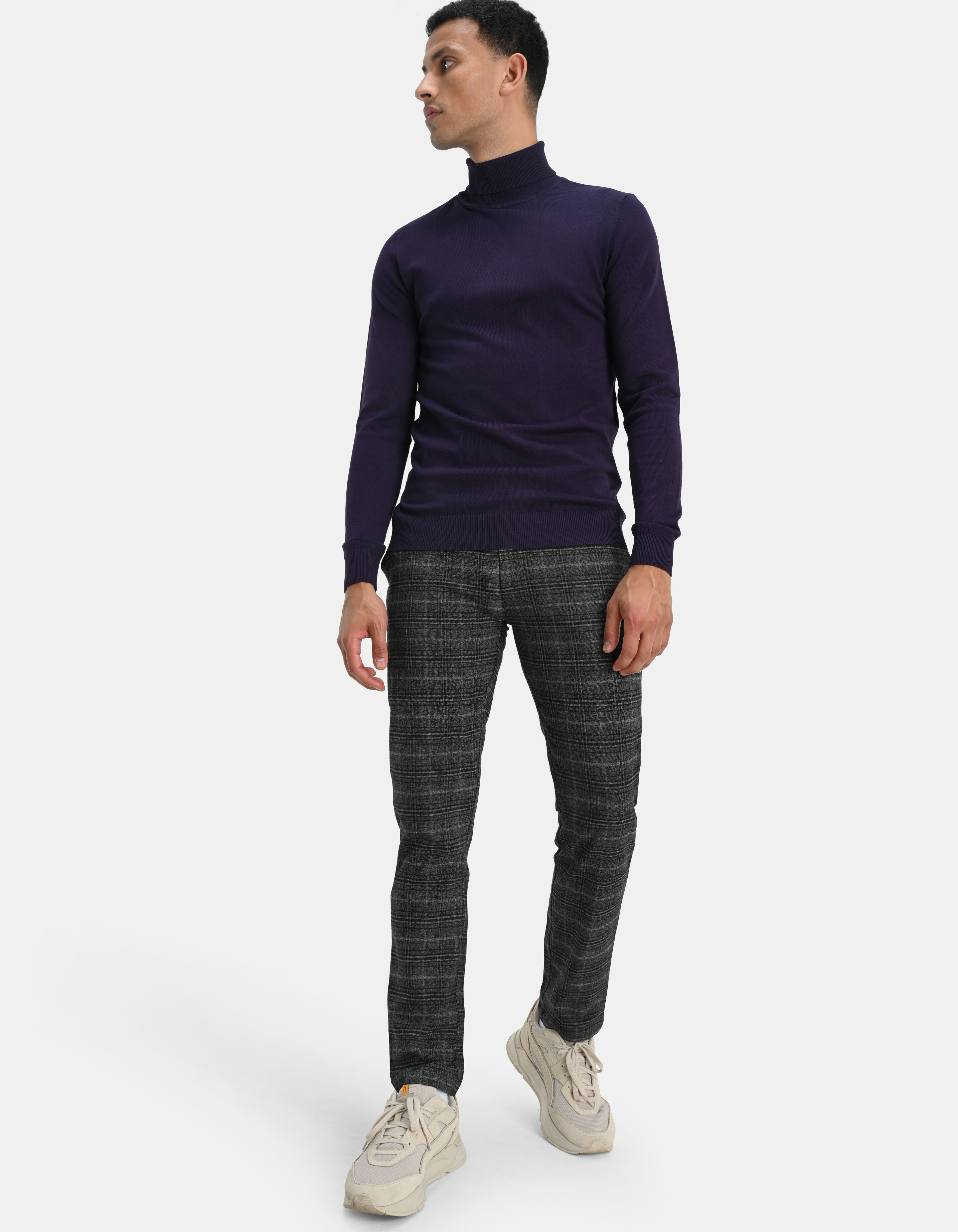 Ruiten Pantalon Donkergrijs SHOEBY MEN