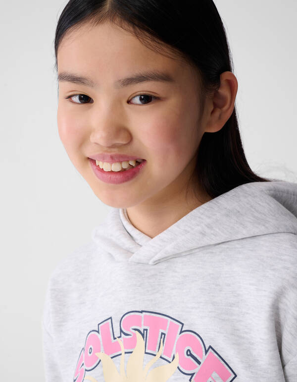 Solstice Artwork Hoodie Grijs SHOEBY GIRLS