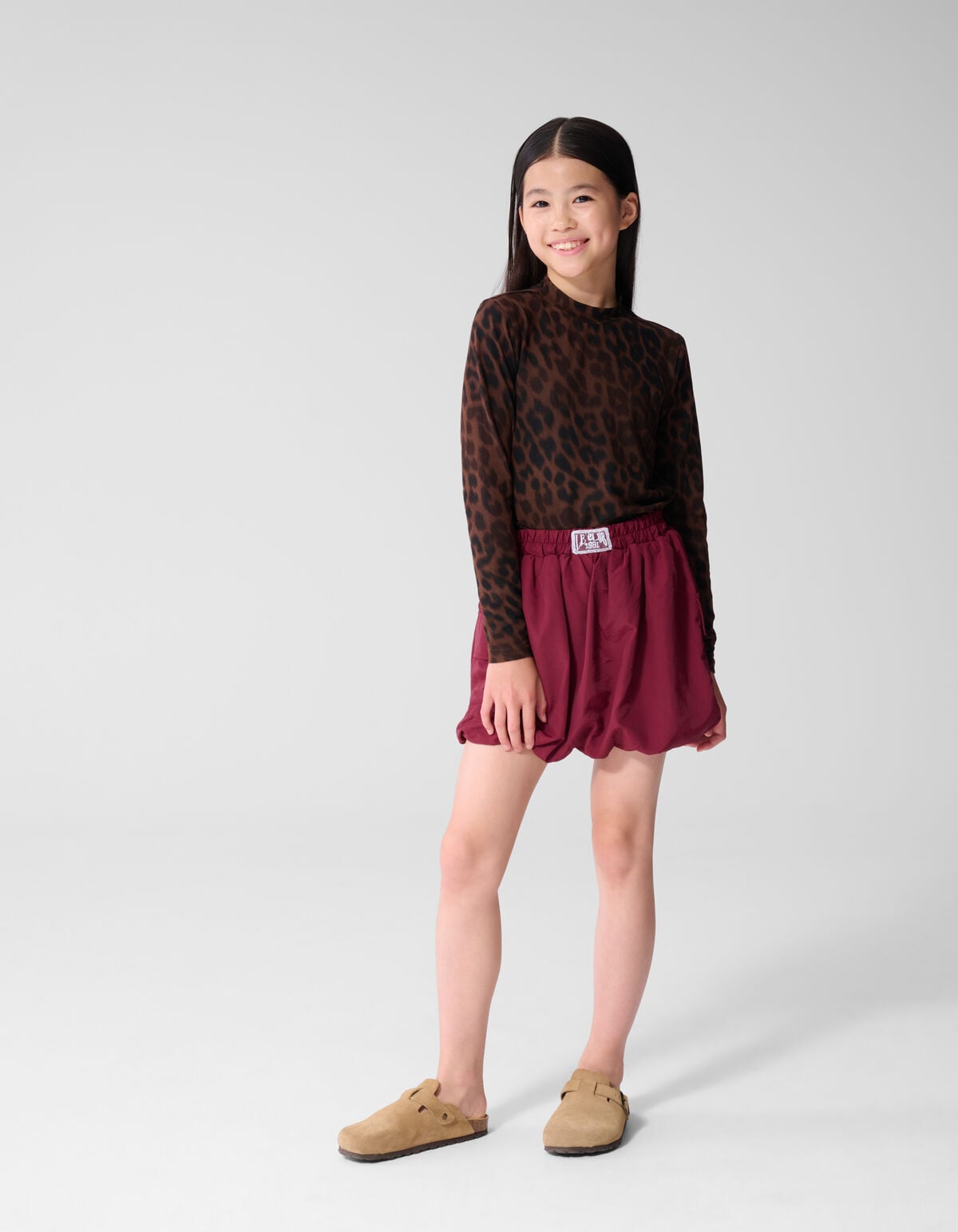 Parachute Balloon Fit Rok Donkerrood SHOEBY GIRLS