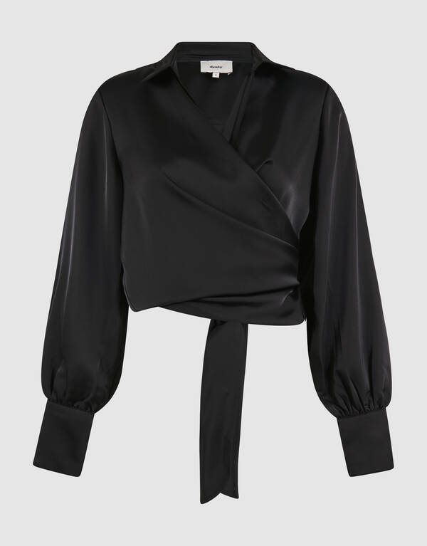 Knot Blouse Zwart By Mieke SHOEBY WOMEN