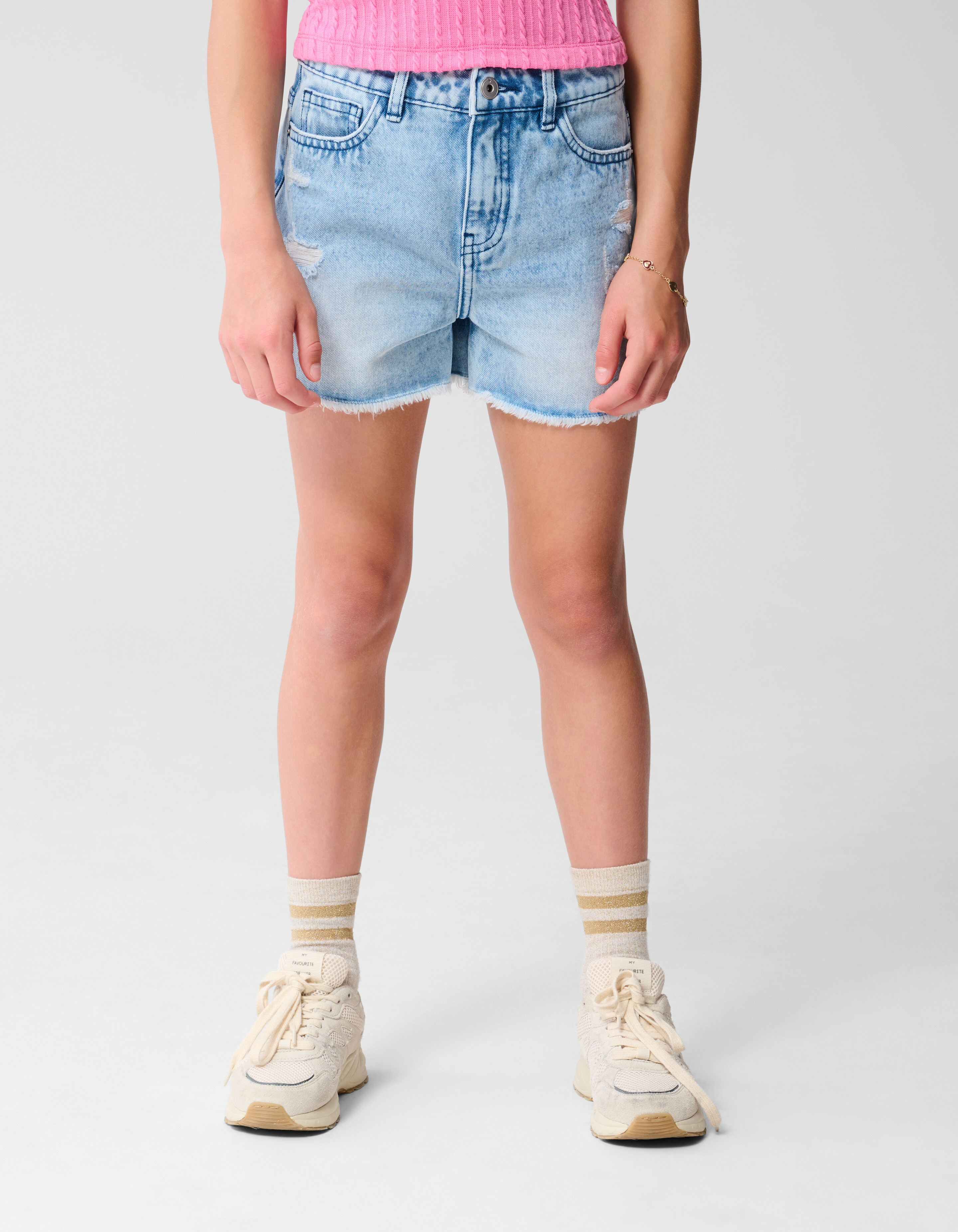 Destroy Denim Short Bleached SHOEBY GIRLS