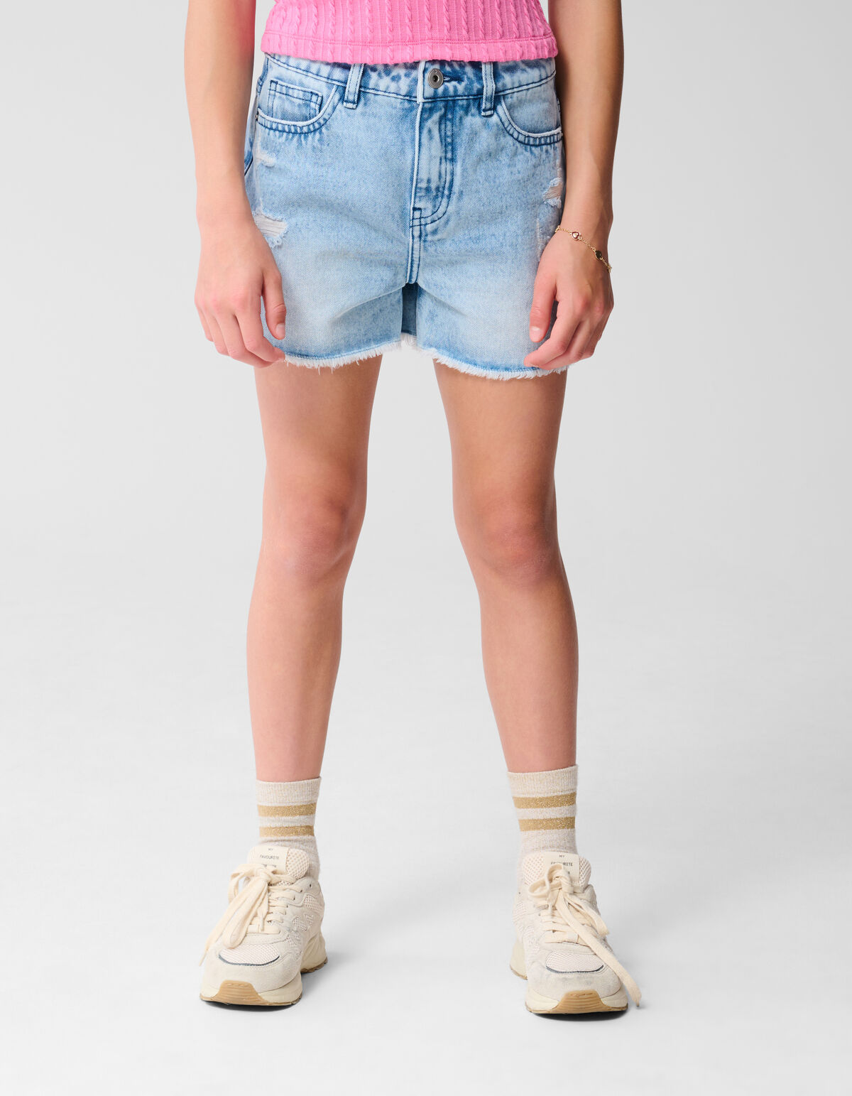 Destroy Denim Short Bleached SHOEBY GIRLS