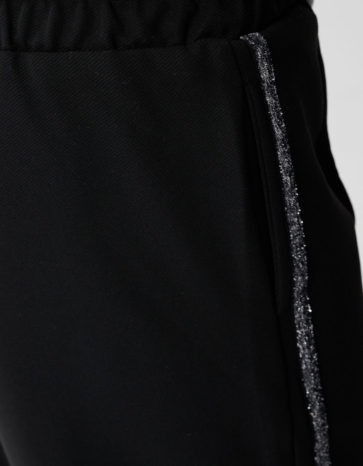 Glitter Wide Leg Broek Zwart SHOEBY GIRLS