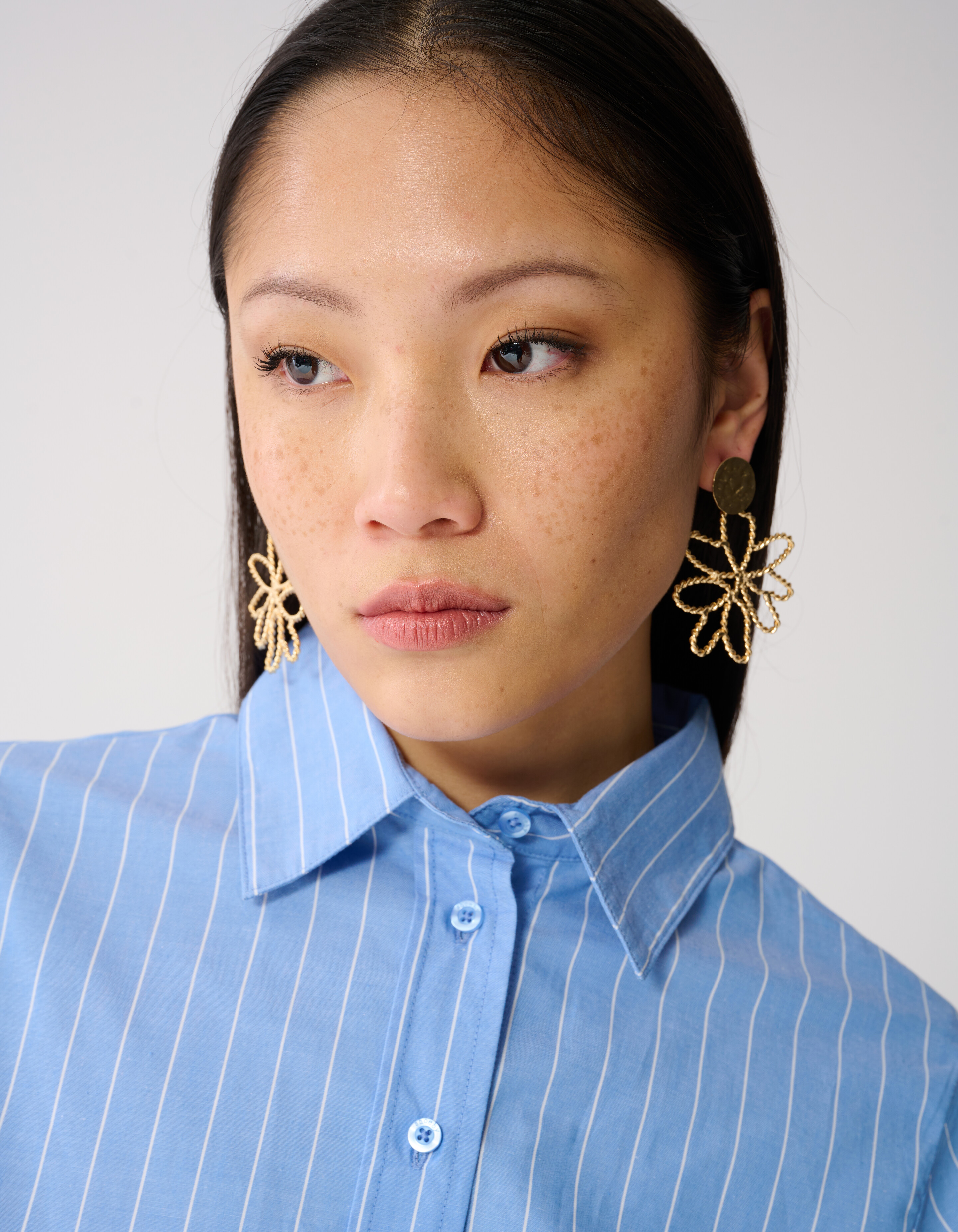 Big Flower Oorbellen Goud SHOEBY ACCESSOIRES