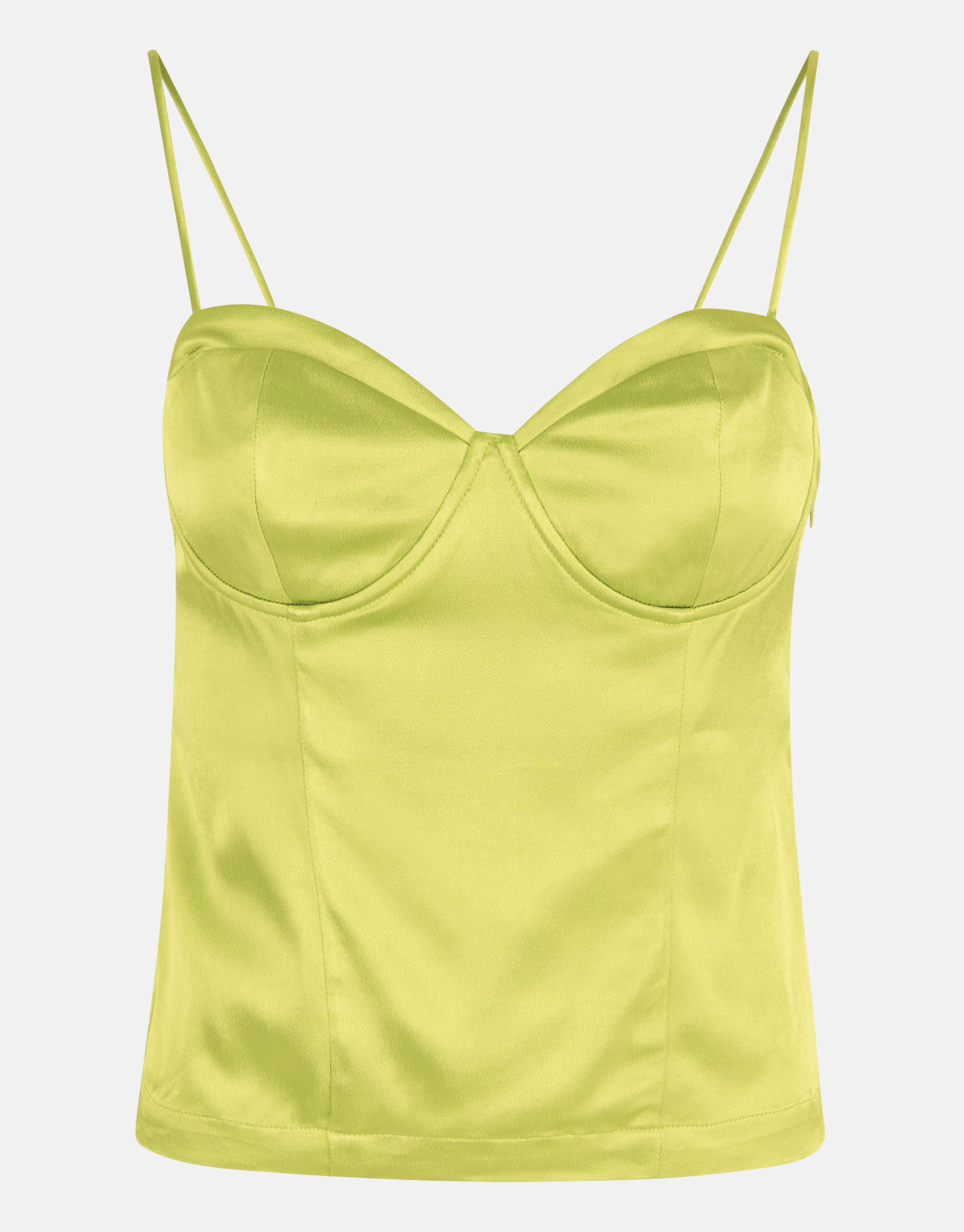 Satijnen Corset Top Groen SHOEBY WOMEN