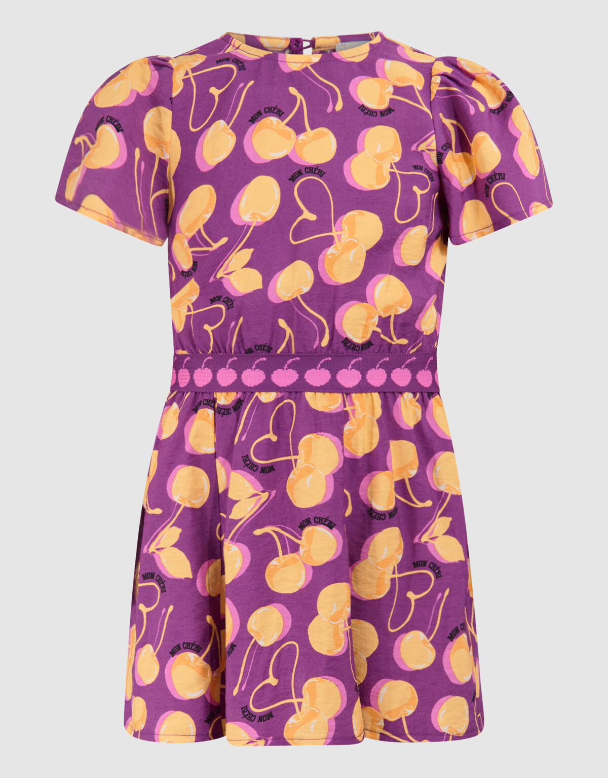 Fruit Artwork Jurk Donkerpaars SHOEBY GIRLS