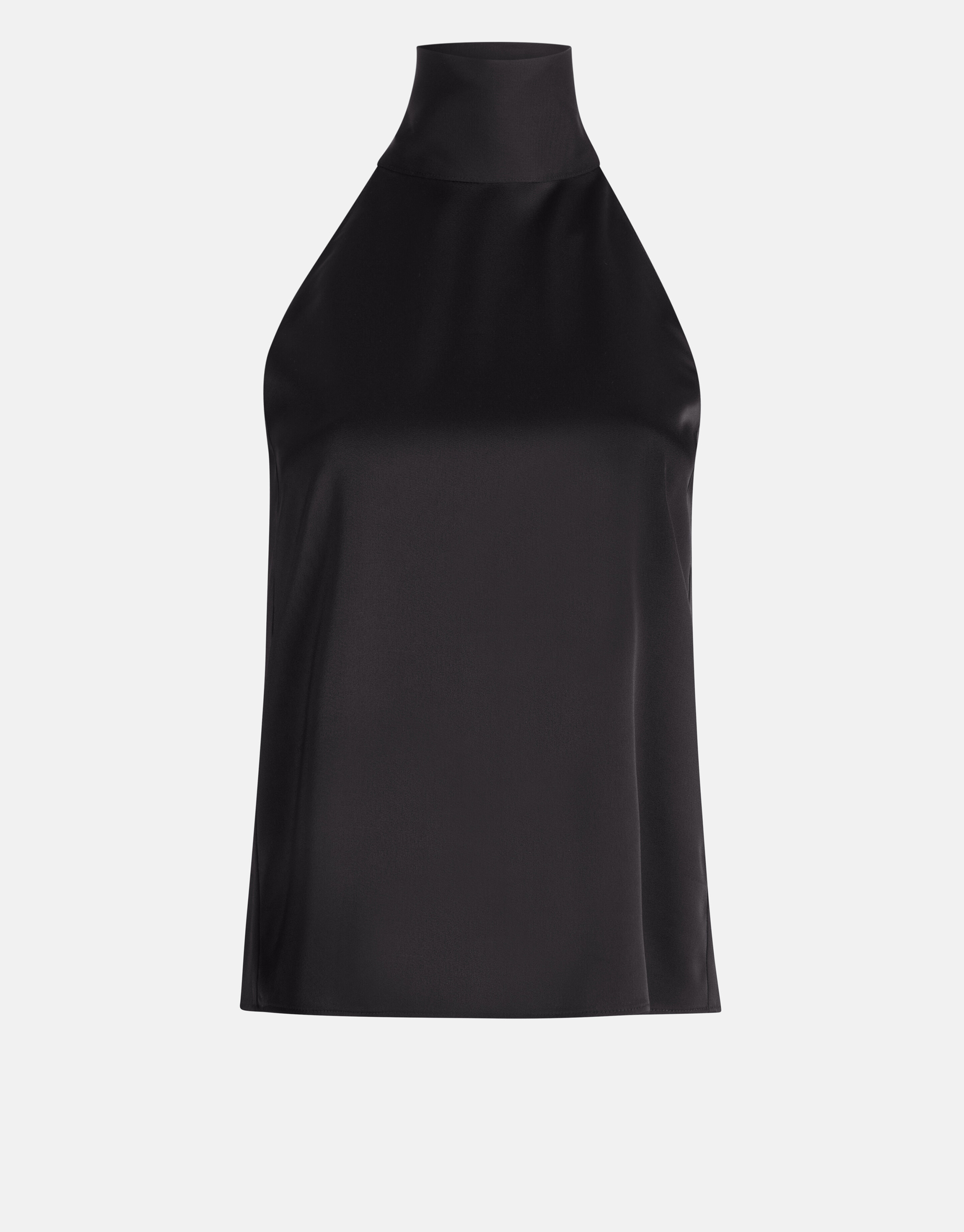 Satijnen Halter Top Zwart By Mieke SHOEBY WOMEN