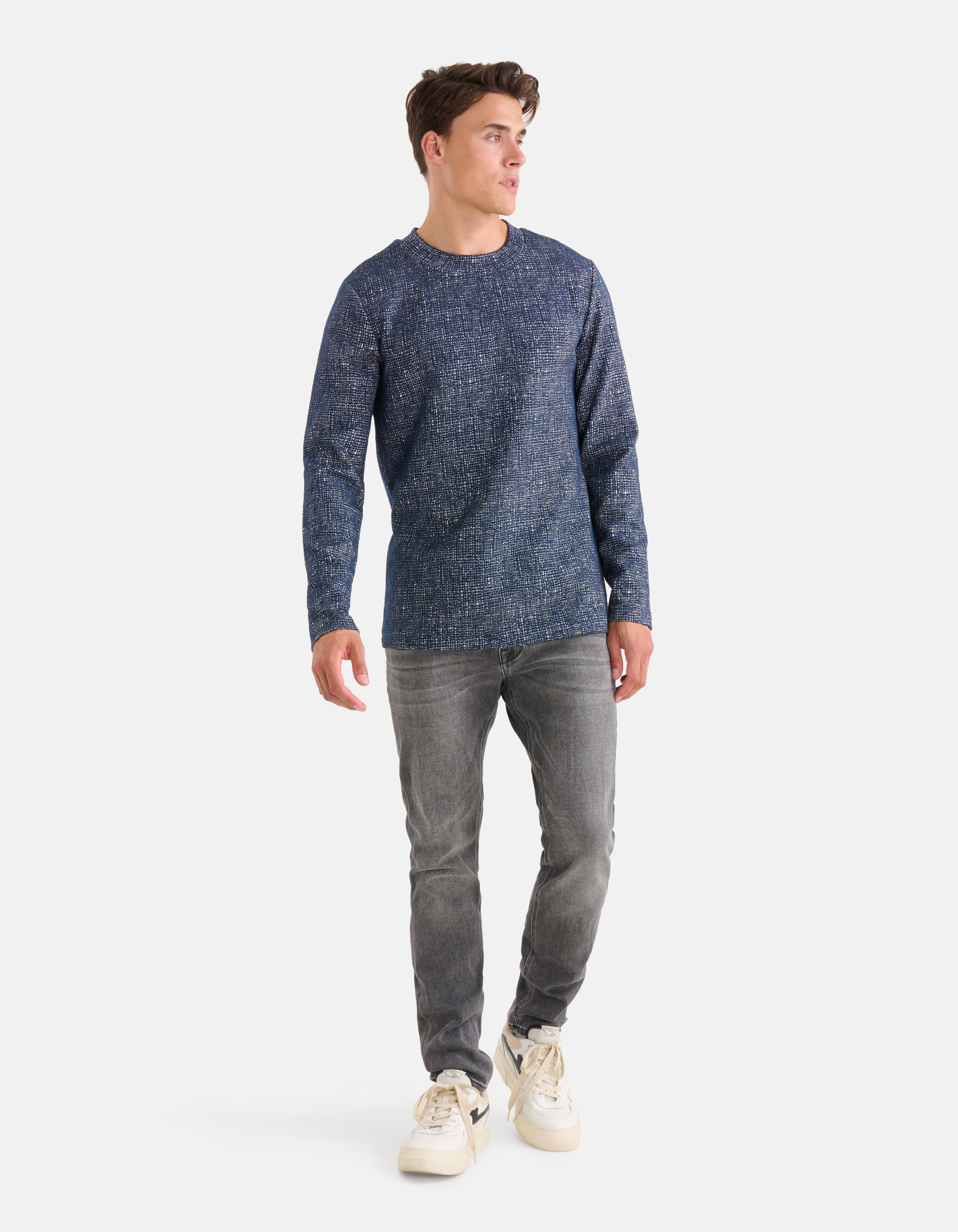 Grafisch T-shirt Donkerblauw SHOEBY MEN
