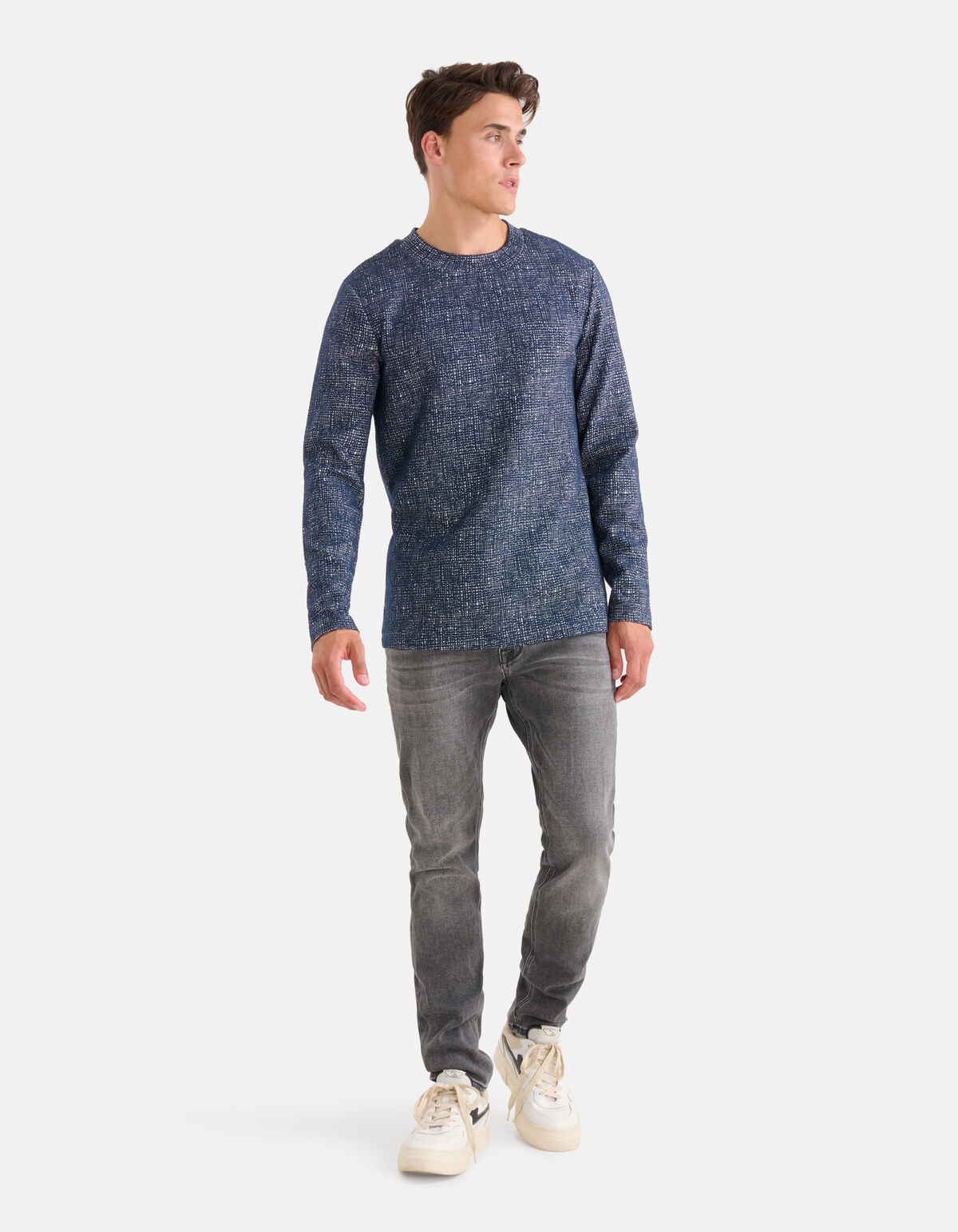 Grafisch T-shirt Donkerblauw SHOEBY MEN