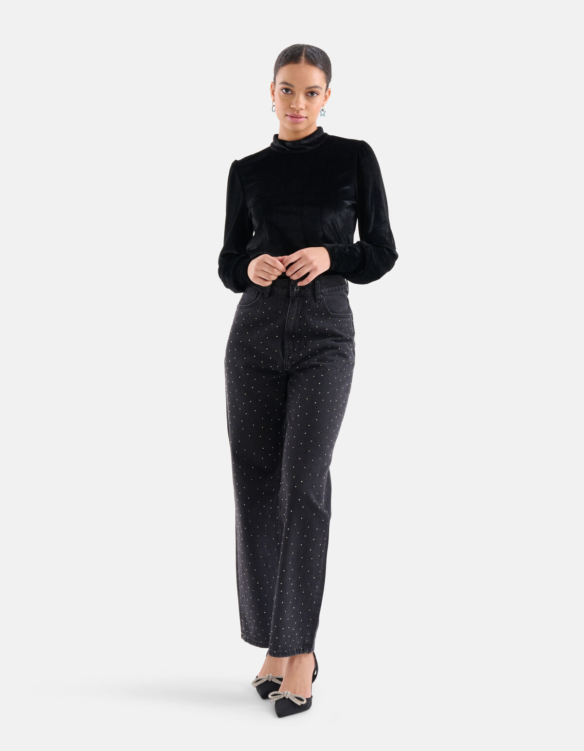 Velvet Top Zwart EKSEPT