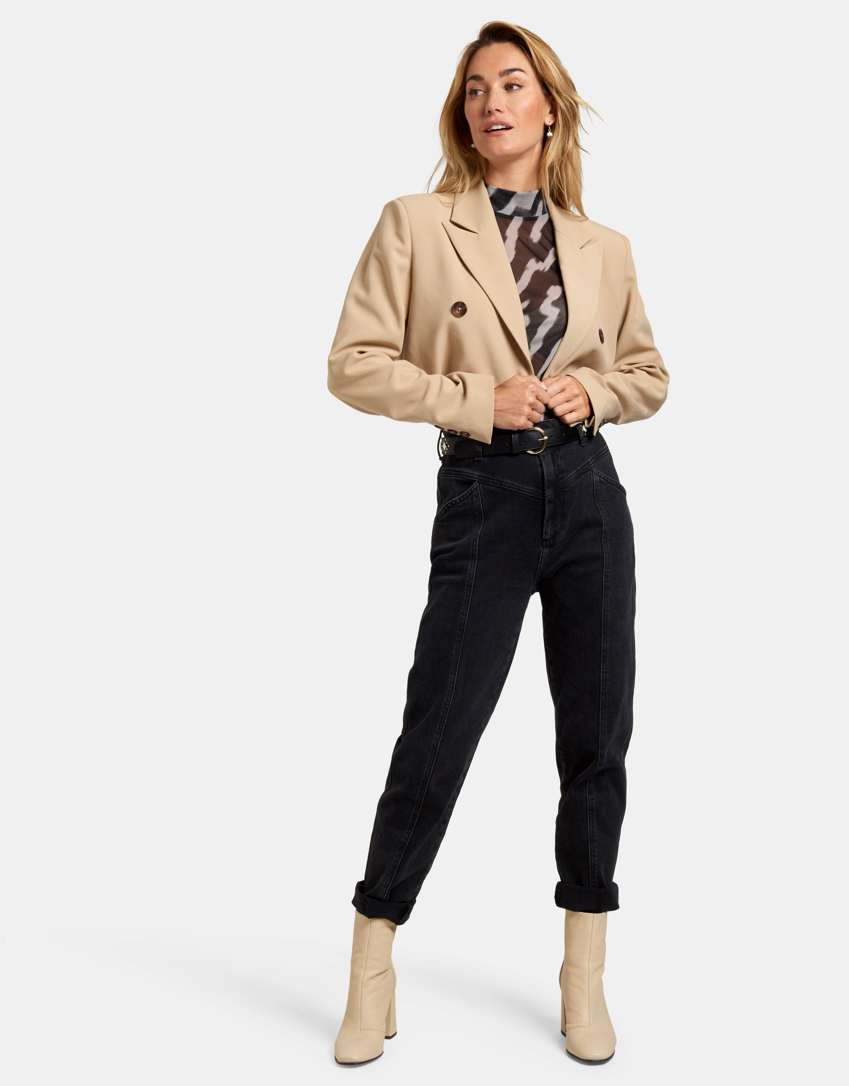 Korte Blazer Beige EKSEPT
