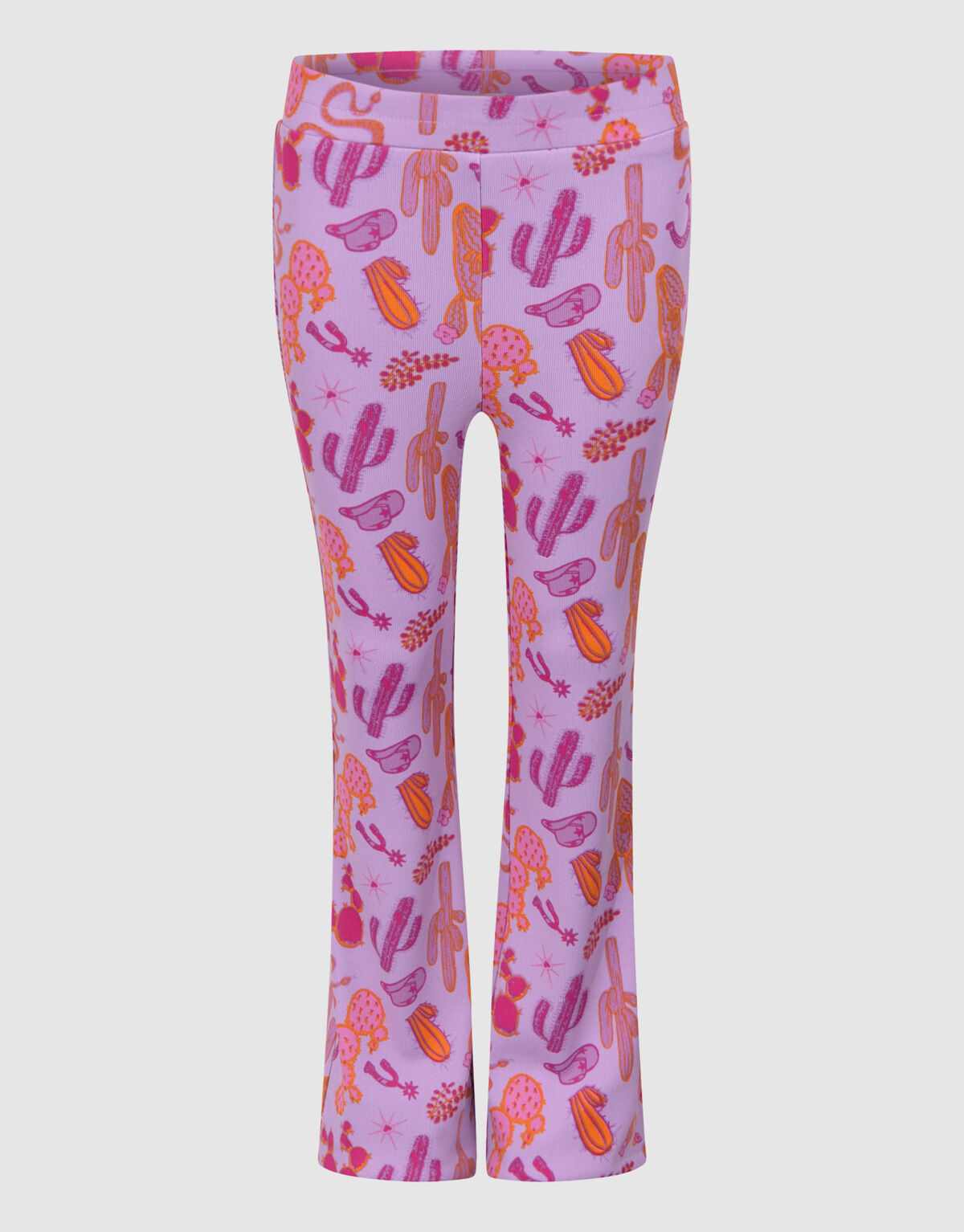 Printed Rib Flared Legging Lichtpaars SHOEBY GIRLS