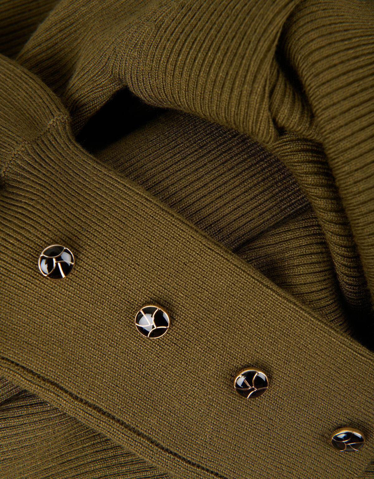 Rib Trui Donkergroen SHOEBY WOMEN