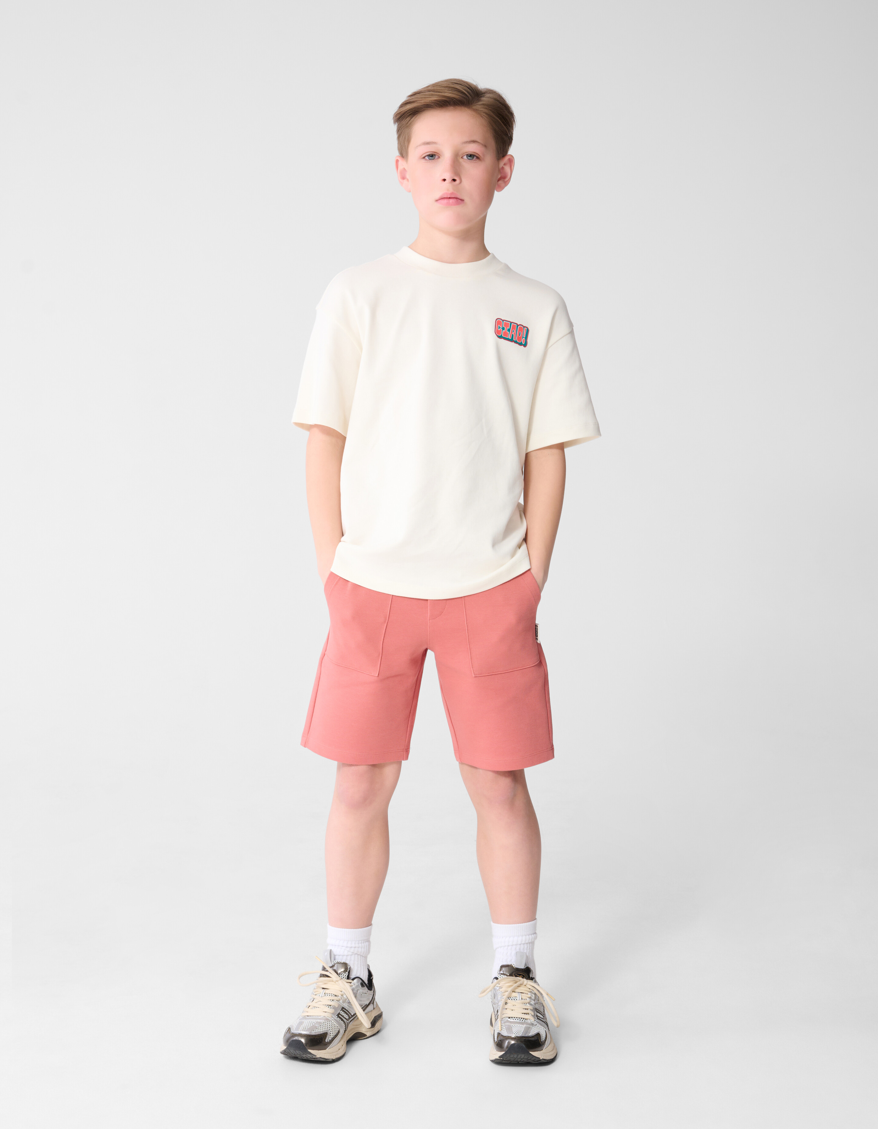 Ciao Artwork T-shirt Gebroken Wit SHOEBY BOYS