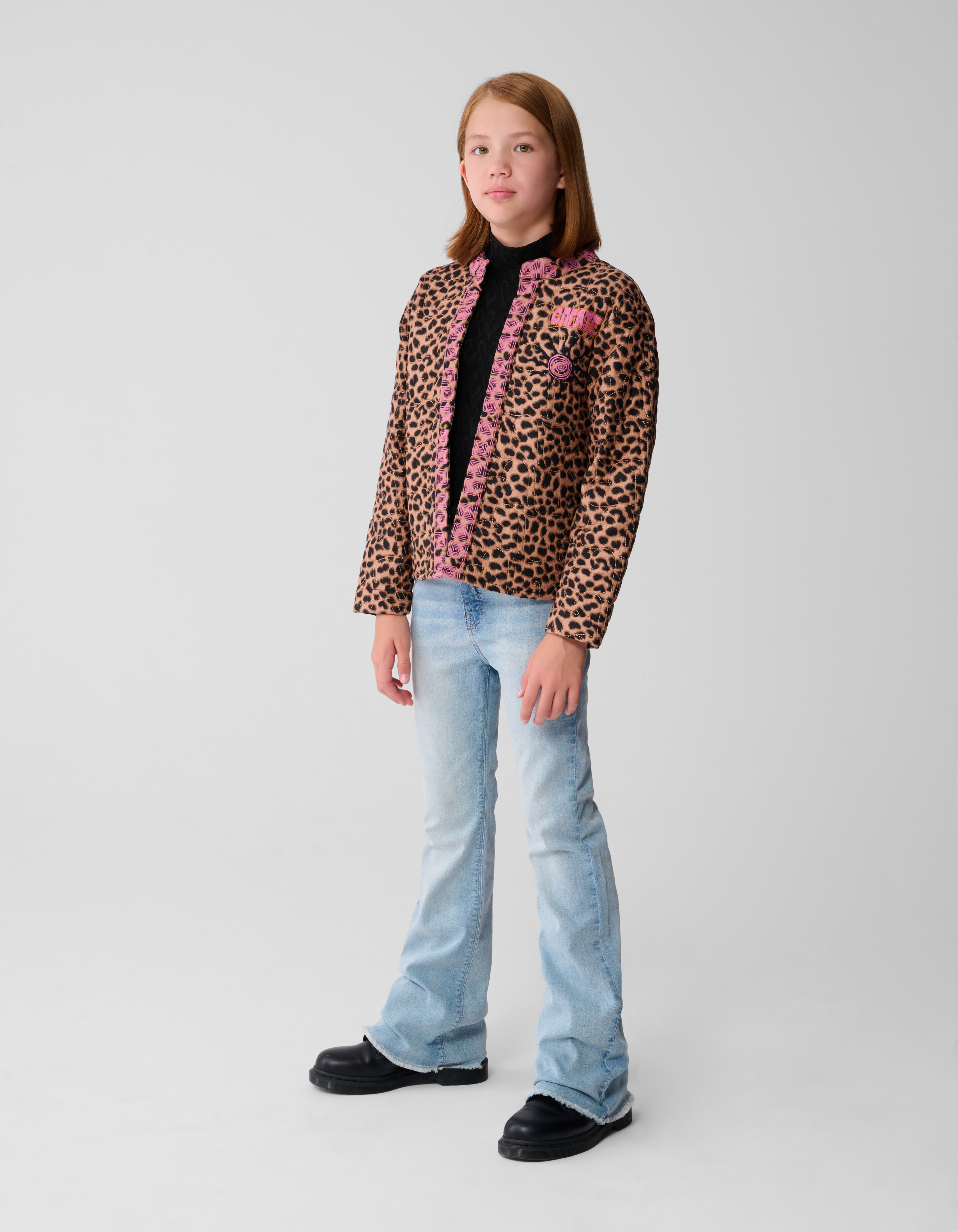 Flared Fit Jeans Bleached SHOEBY GIRLS