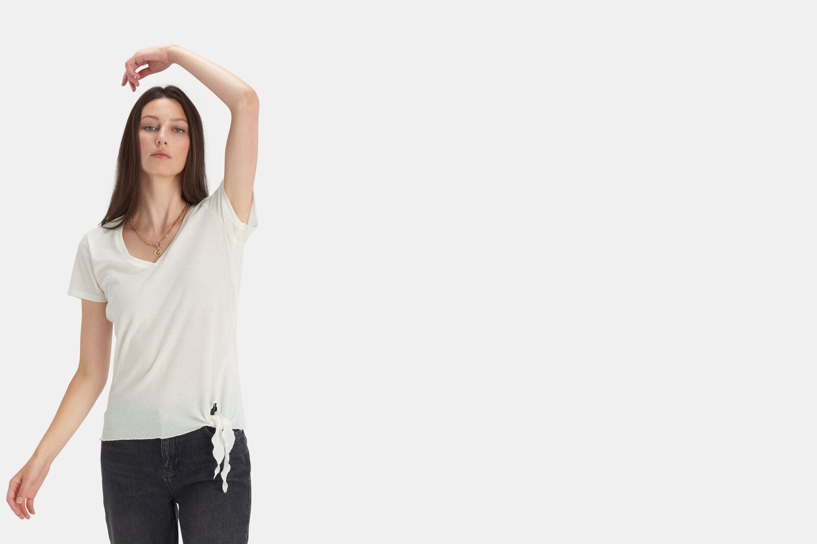 Glitter Knoop T-shirt