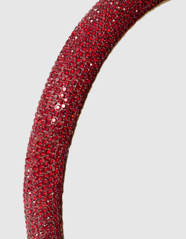 Strass Haarband Donkerrood SHOEBY ACCESSOIRES