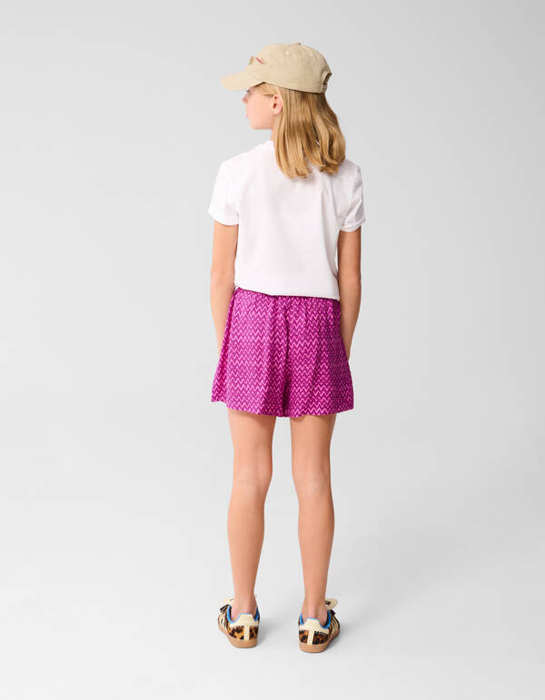 Saint Topez Artwork T-shirt Wit SHOEBY GIRLS